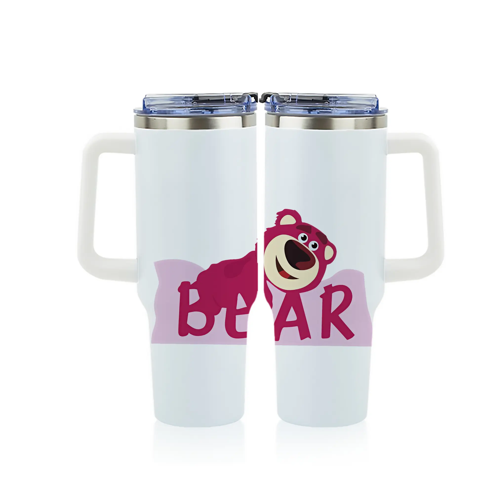 トイ・ストーリー グッズ ロッツォ・ハグベア - 1200mL フルプリント車用タンブラー ・ 304ステンレス 内側 ・ 201ステンレス 外側 ・ 保温 保冷 ・ 通勤 ドライブ アウトドア用