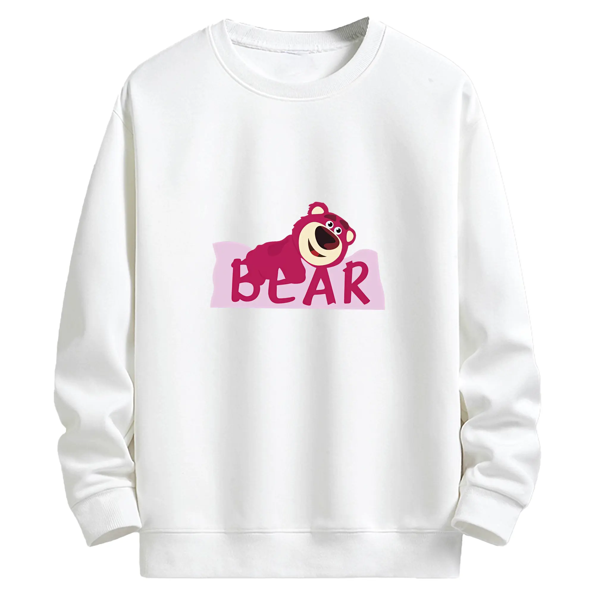 トイ・ストーリー グッズ ロッツォ・ハグベア - キッズ クルーネックスウェットシャツ ・ フロントプリント ・ 綿80％ ポリエステル20％ ・ 快適 通学 スポーツ 日常使い お散歩用