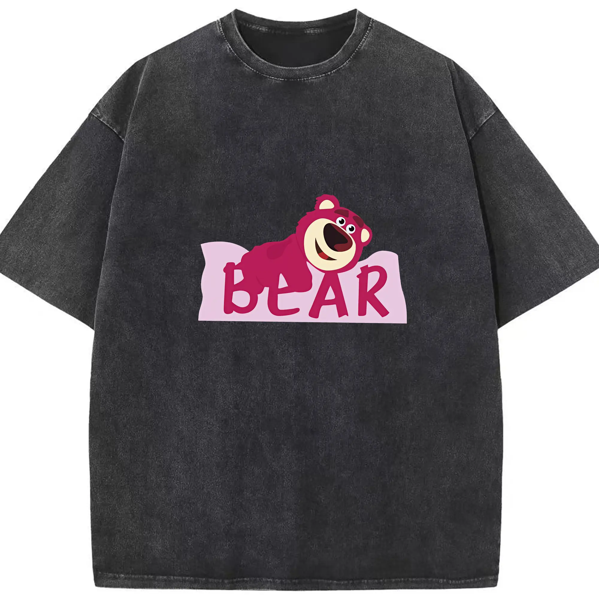 トイ・ストーリー グッズ ロッツォ・ハグベア - 綿100％ ヴィンテージ風 半袖Tシャツ ・ フロントプリント ・ 柔らか肌触り ・ 通気性 快適 ・ スポーツ カジュアル 外出用