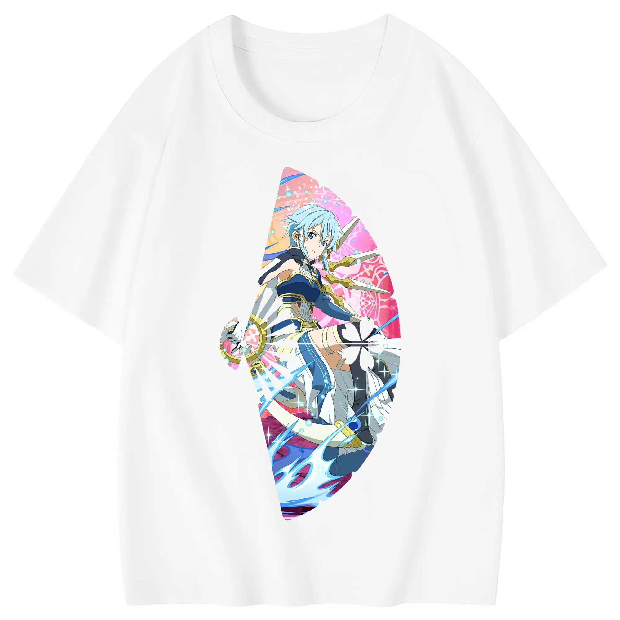 ソードアートオンライン グッズ シノン - 綿100％ キッズTシャツ ・ フロントプリント ・ 快適 通気性 ・ スポーツ カジュアル 散歩用