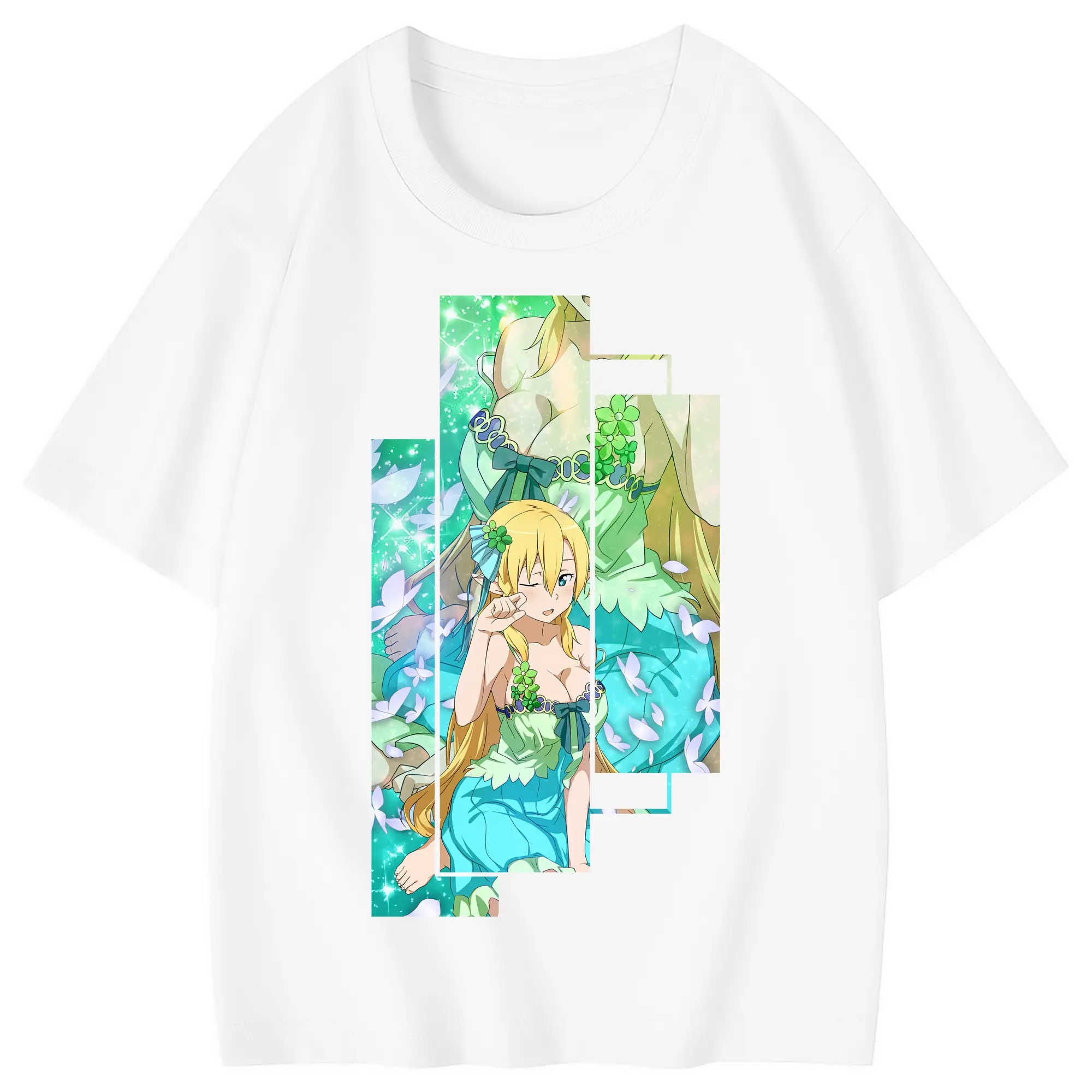 ソードアートオンライン グッズ リーファ - 綿100％ キッズTシャツ ・ フロントプリント ・ 快適 通気性 ・ スポーツ カジュアル 散歩用