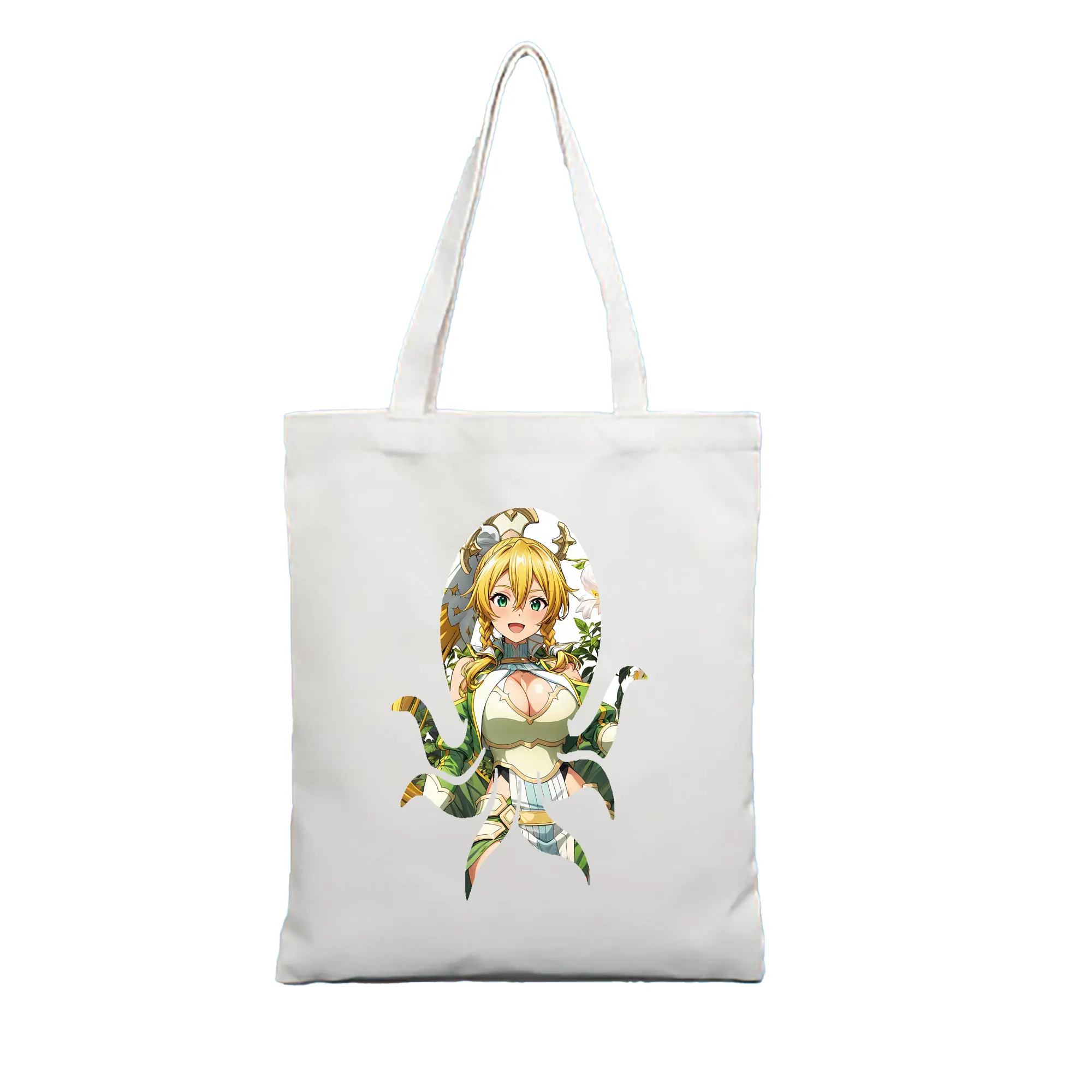 ソードアートオンライン グッズ リーファ - 縦型キャンバス手提げバッグ（トートバッグ） ・ キャンバス素材 ・ ショッピング用 ・ 軽量 丈夫 お手入れ簡単