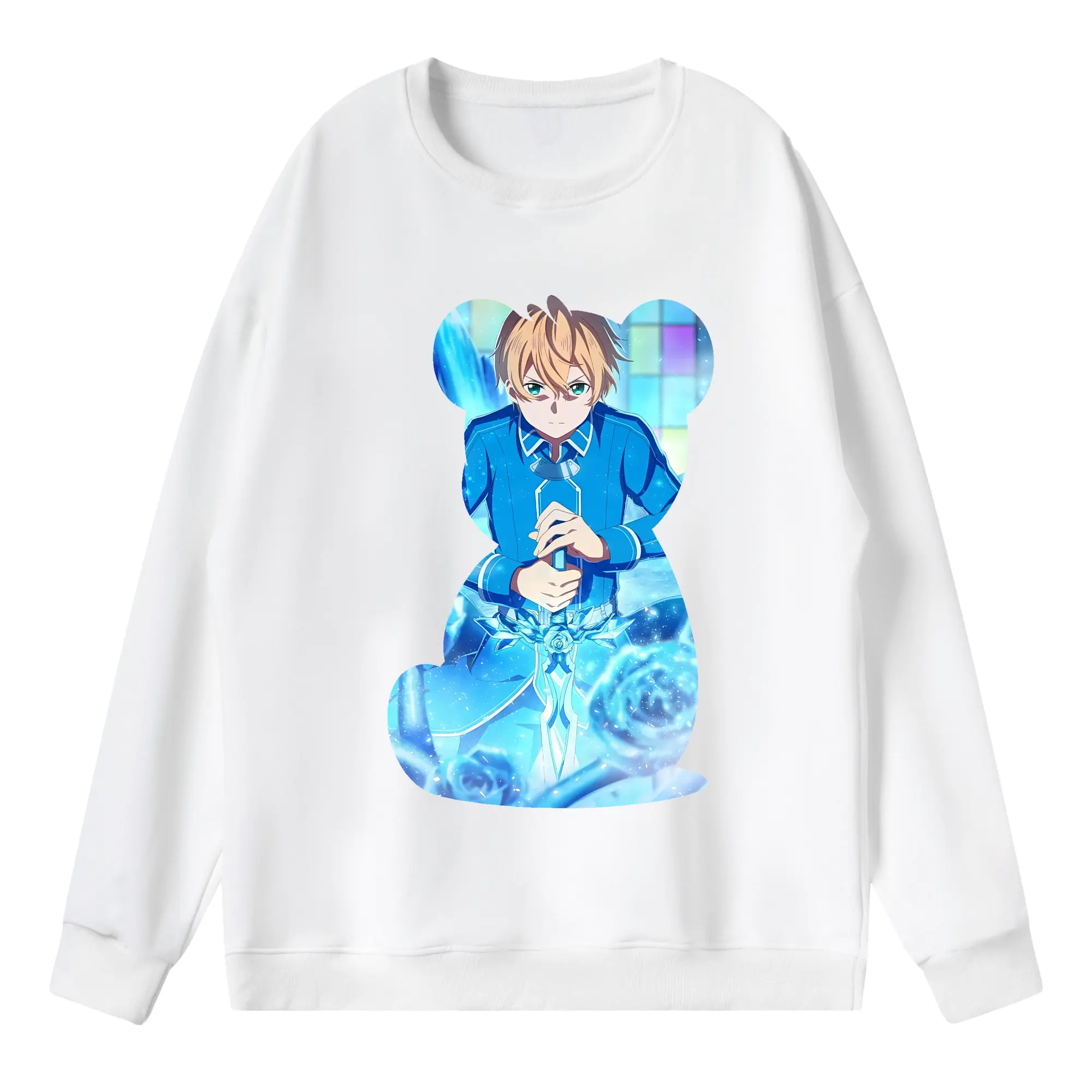 ソードアートオンライン グッズ ユージオ - 薄手 クルーネック スウェット 裏毛260g · ポリエステル 春秋向け カジュアル 男女兼用 · トレーナー デイリー スポーツ 散歩に最適