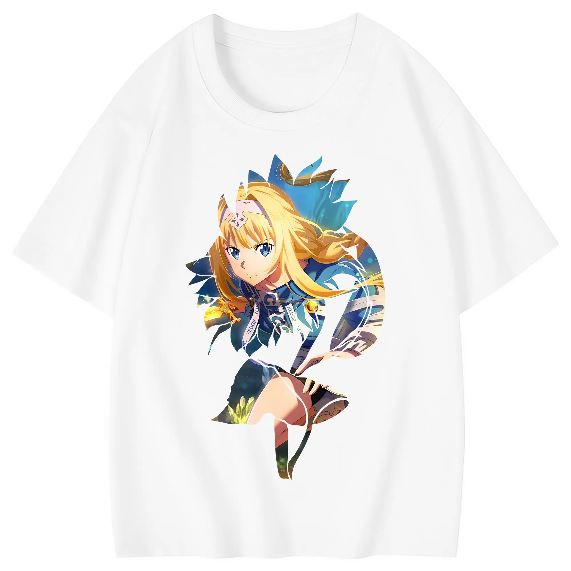 ソードアートオンライン グッズ アリス・ツーベルク - 綿100％ キッズTシャツ ・ フロントプリント ・ 快適 通気性 ・ スポーツ カジュアル 散歩用