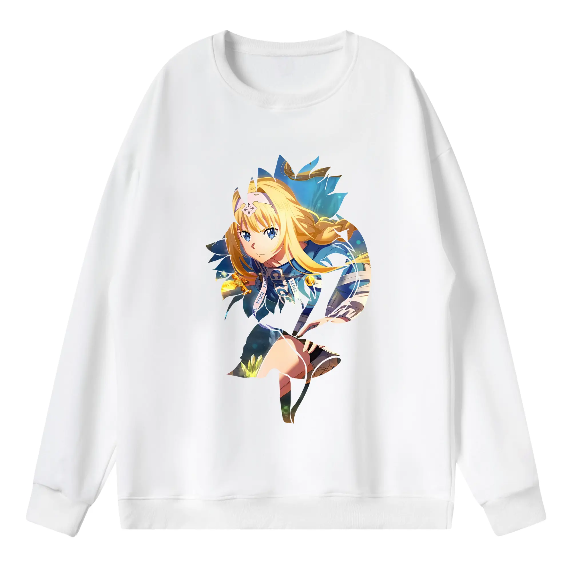 ソードアートオンライン グッズ アリス・ツーベルク - 薄手 クルーネック スウェット 裏毛260g · ポリエステル 春秋向け カジュアル 男女兼用 · トレーナー デイリー スポーツ 散歩に最適