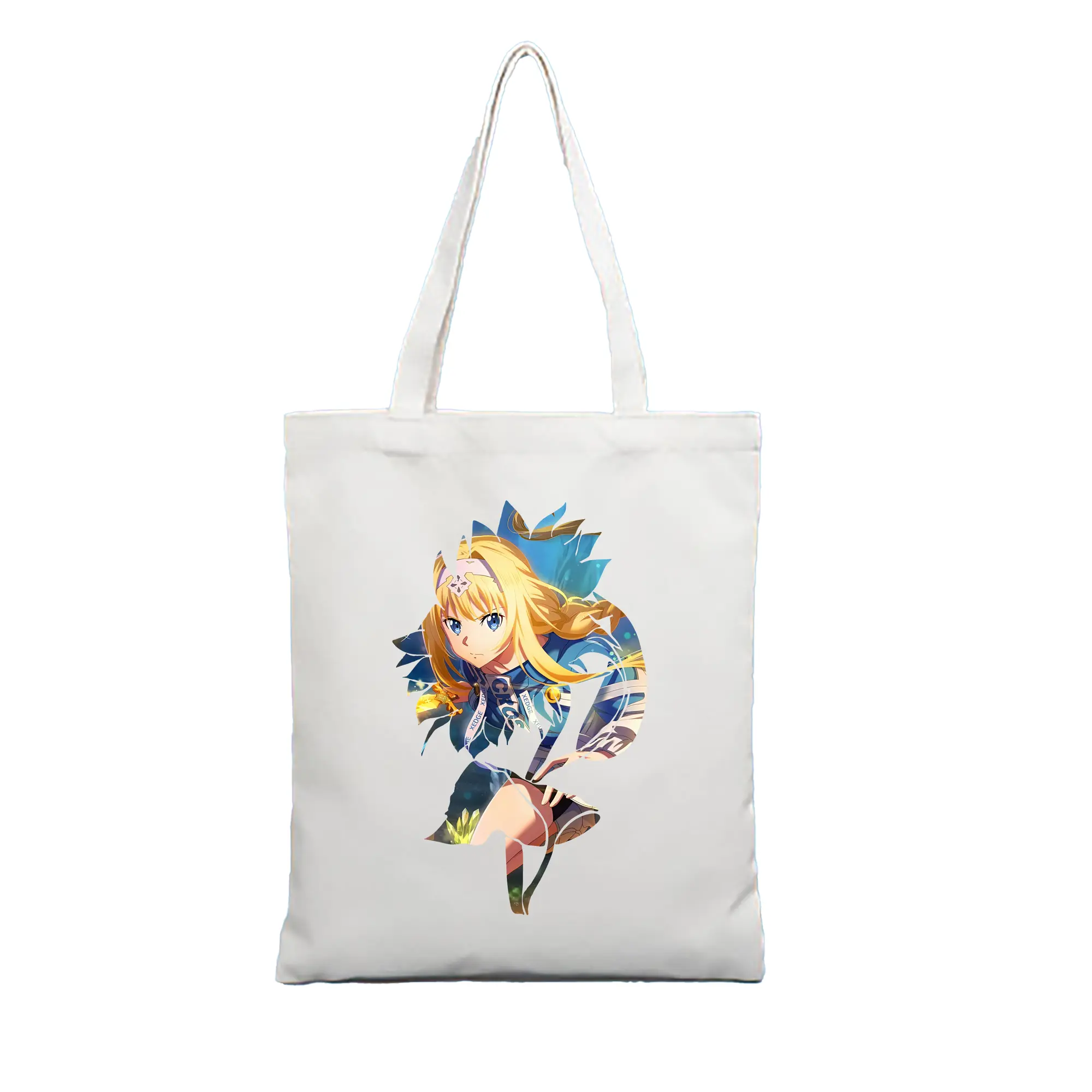 ソードアートオンライン グッズ アリス・ツーベルク - 縦型キャンバス手提げバッグ（トートバッグ） ・ キャンバス素材 ・ ショッピング用 ・ 軽量 丈夫 お手入れ簡単