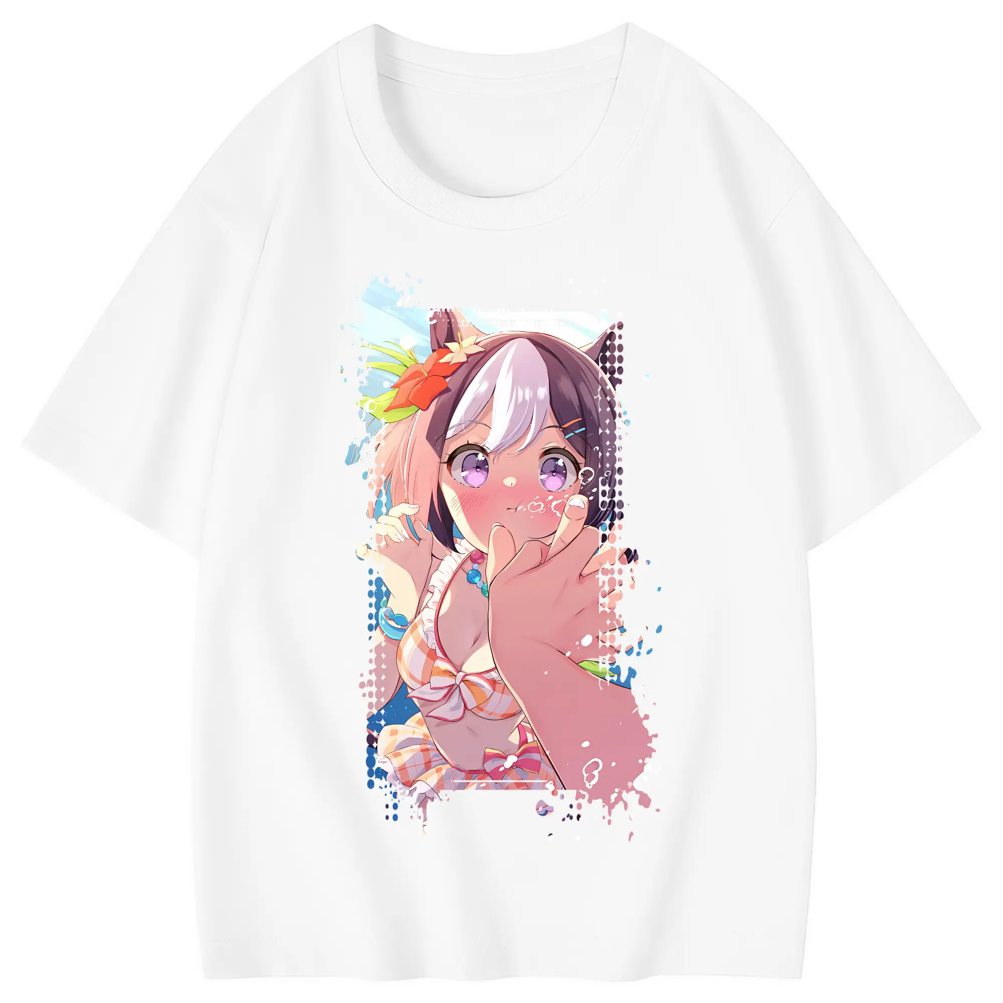 ウマ娘 プリティーダービー グッズ スペシャルウィーク - 綿100％ キッズTシャツ ・ フロントプリント ・ 快適 通気性 ・ スポーツ カジュアル 散歩用