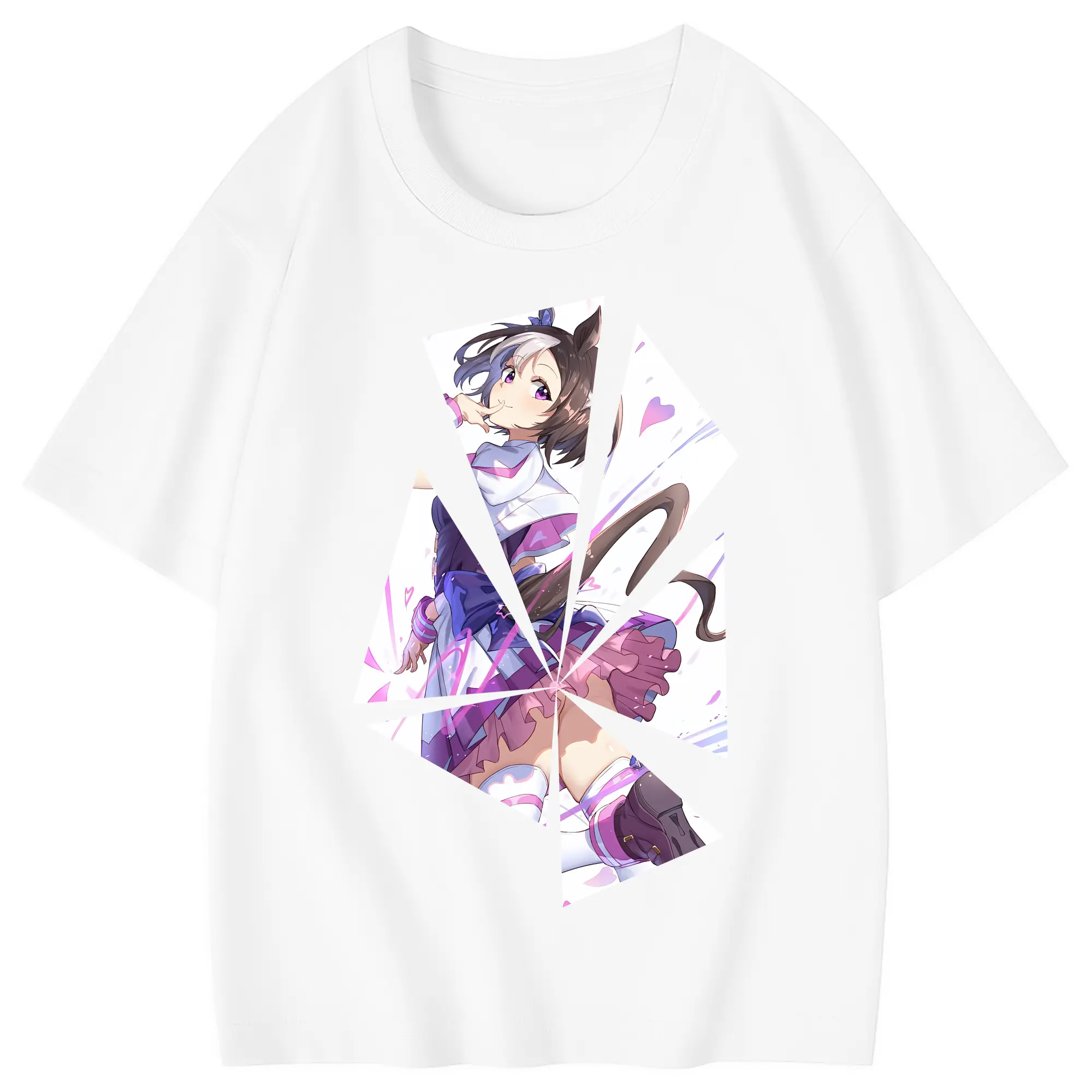 ウマ娘 プリティーダービー グッズ スペシャルウィーク - 綿100％ キッズTシャツ ・ フロントプリント ・ 快適 通気性 ・ スポーツ カジュアル 散歩用