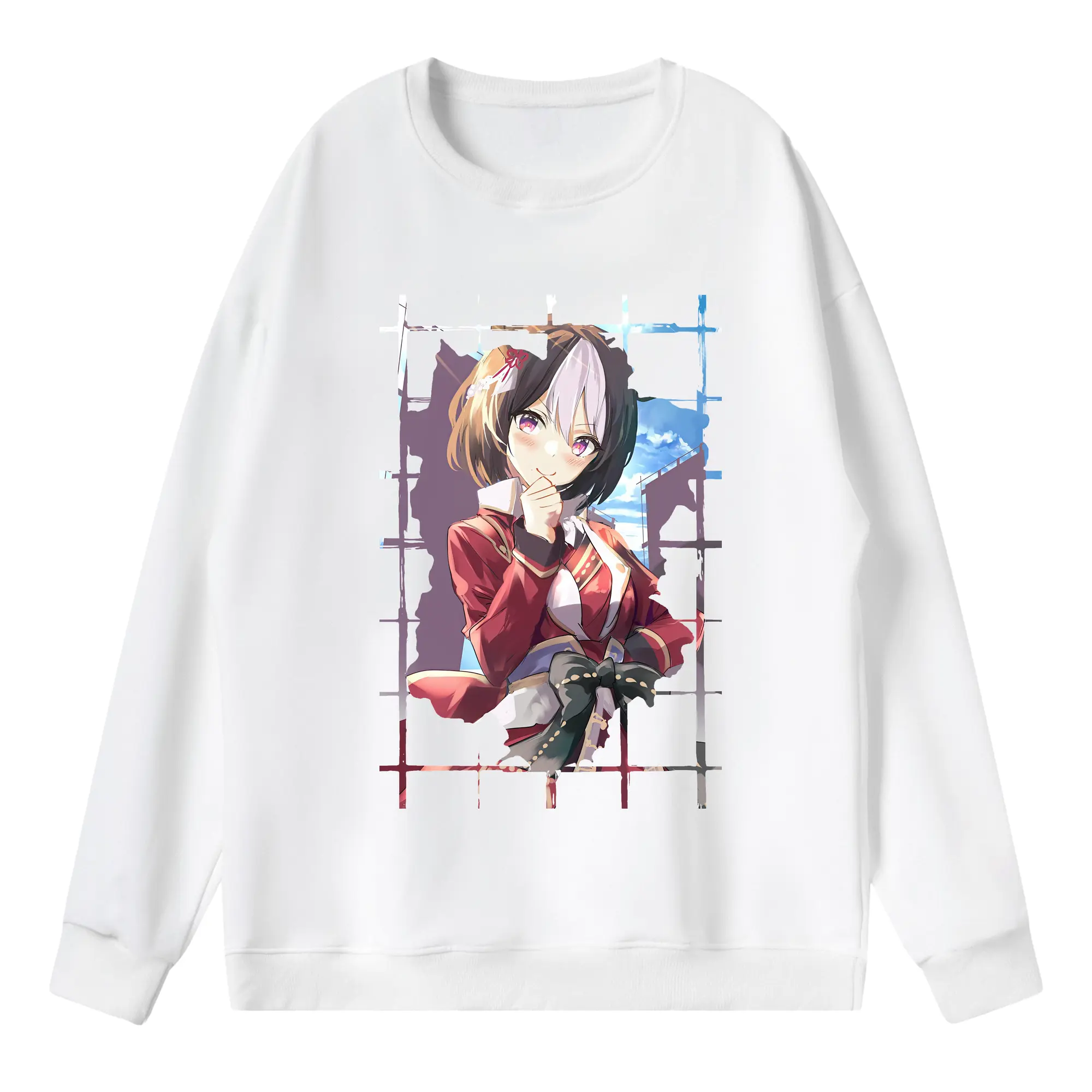 ウマ娘 プリティーダービー グッズ スペシャルウィーク - 薄手 クルーネック スウェット 裏毛260g · ポリエステル 春秋向け カジュアル 男女兼用 · トレーナー デイリー スポーツ 散歩に最適