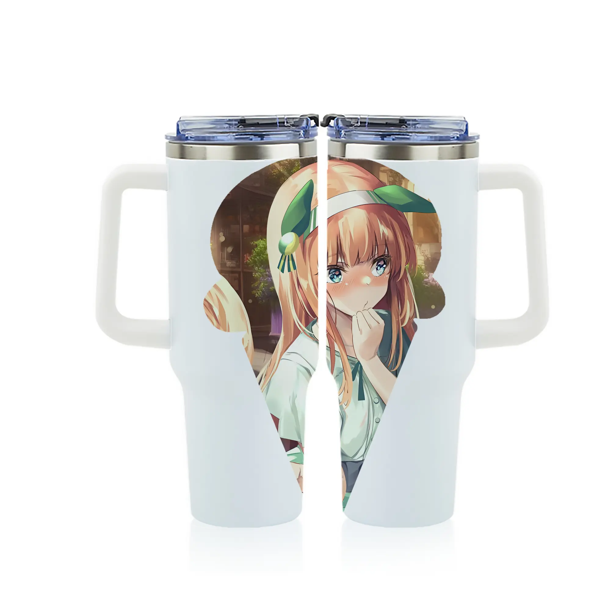 ウマ娘 プリティーダービー グッズ サイレンススズカ - 1200mL フルプリント車用タンブラー ・ 304ステンレス 内側 ・ 201ステンレス 外側 ・ 保温 保冷 ・ 通勤 ドライブ アウトドア用