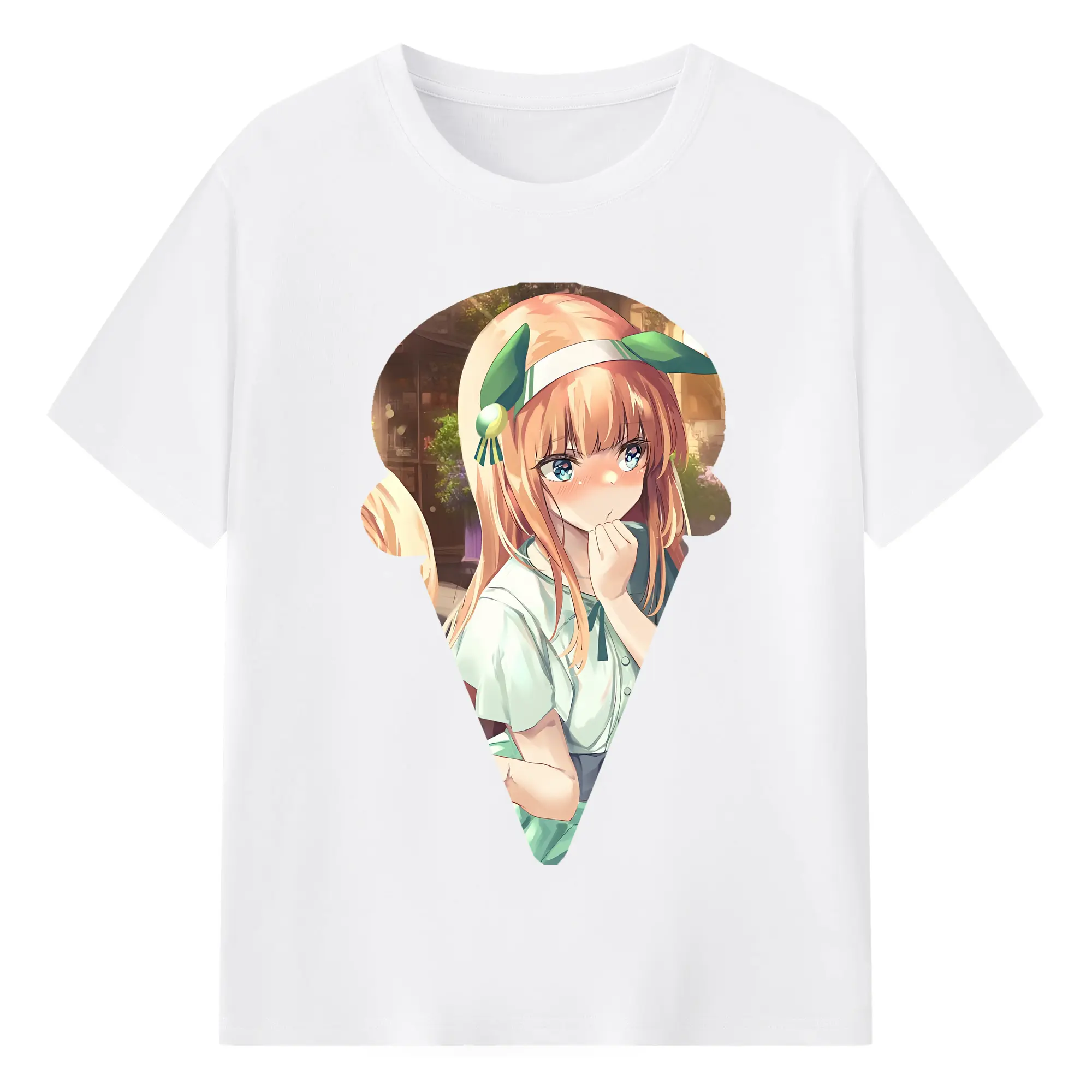 ウマ娘 プリティーダービー グッズ サイレンススズカ - 綿100％ 半袖Tシャツ ・ フロントプリント ・ 快適 通気性 ・ 日常使い 散歩 スポーツ用