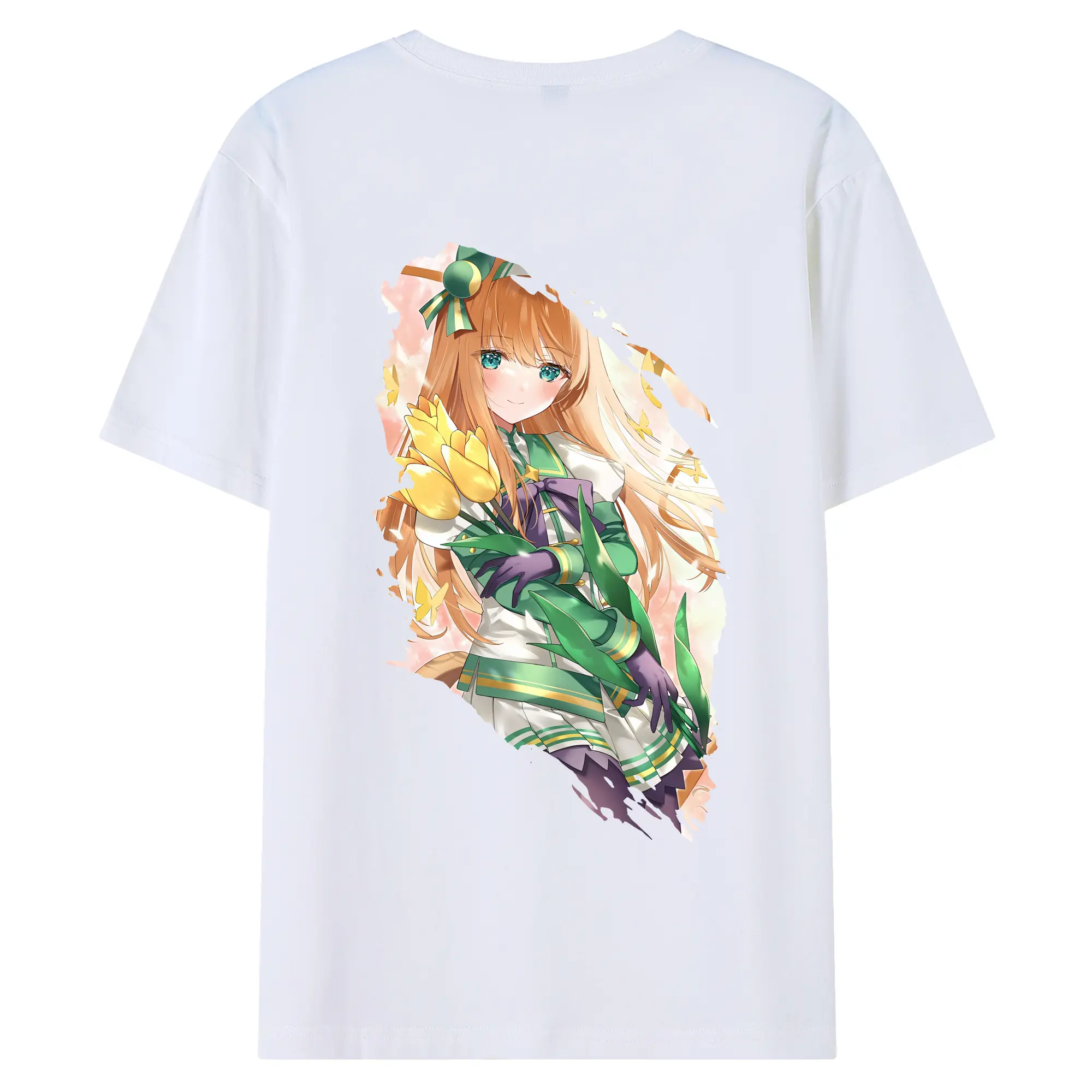 ウマ娘 プリティーダービー グッズ サイレンススズカ - 綿100％ 半袖Tシャツ ・ バックプリント ・ 快適 通気性 ・ 日常使い 散歩 スポーツ用