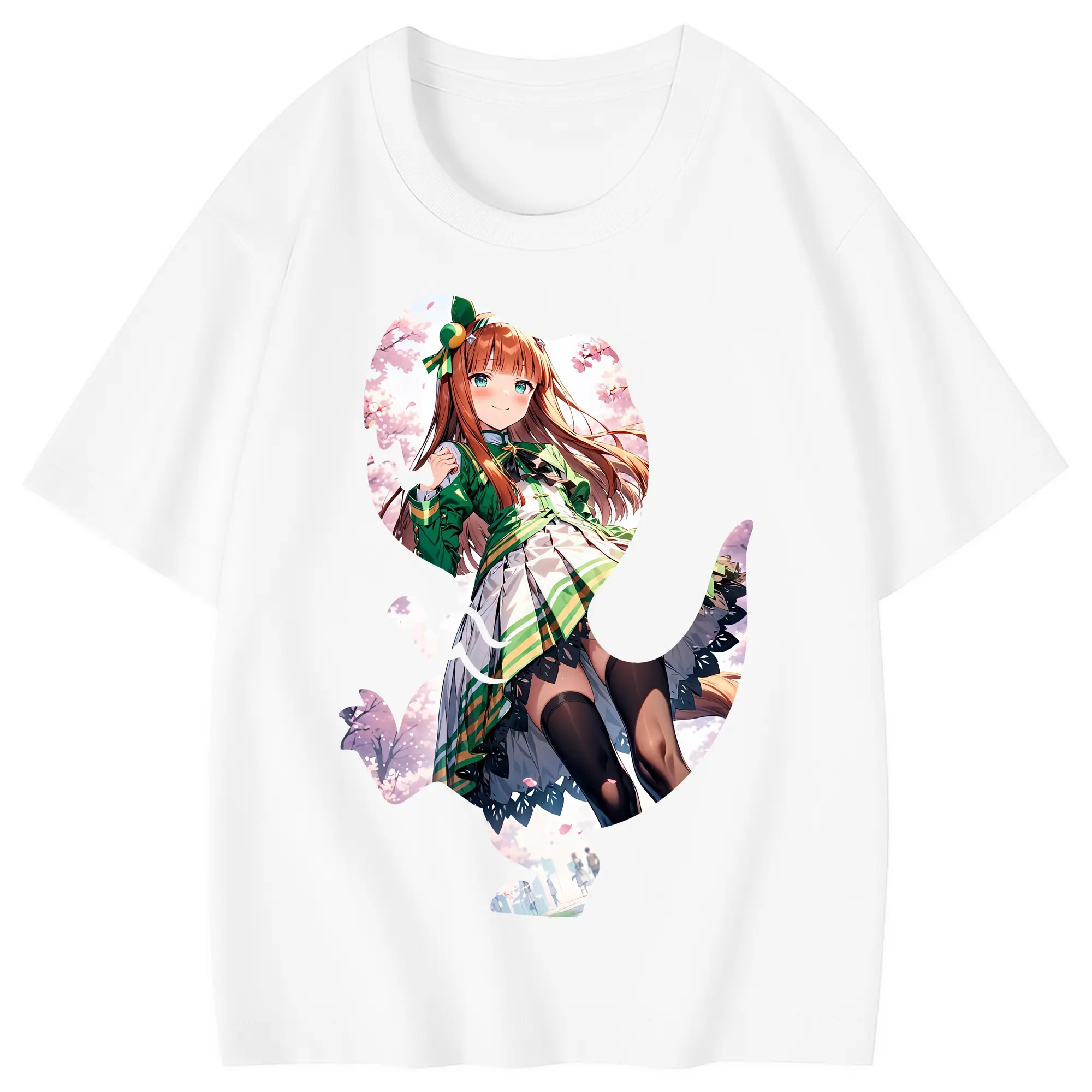ウマ娘 プリティーダービー グッズ サイレンススズカ - 綿100％ キッズTシャツ ・ フロントプリント ・ 快適 通気性 ・ スポーツ カジュアル 散歩用