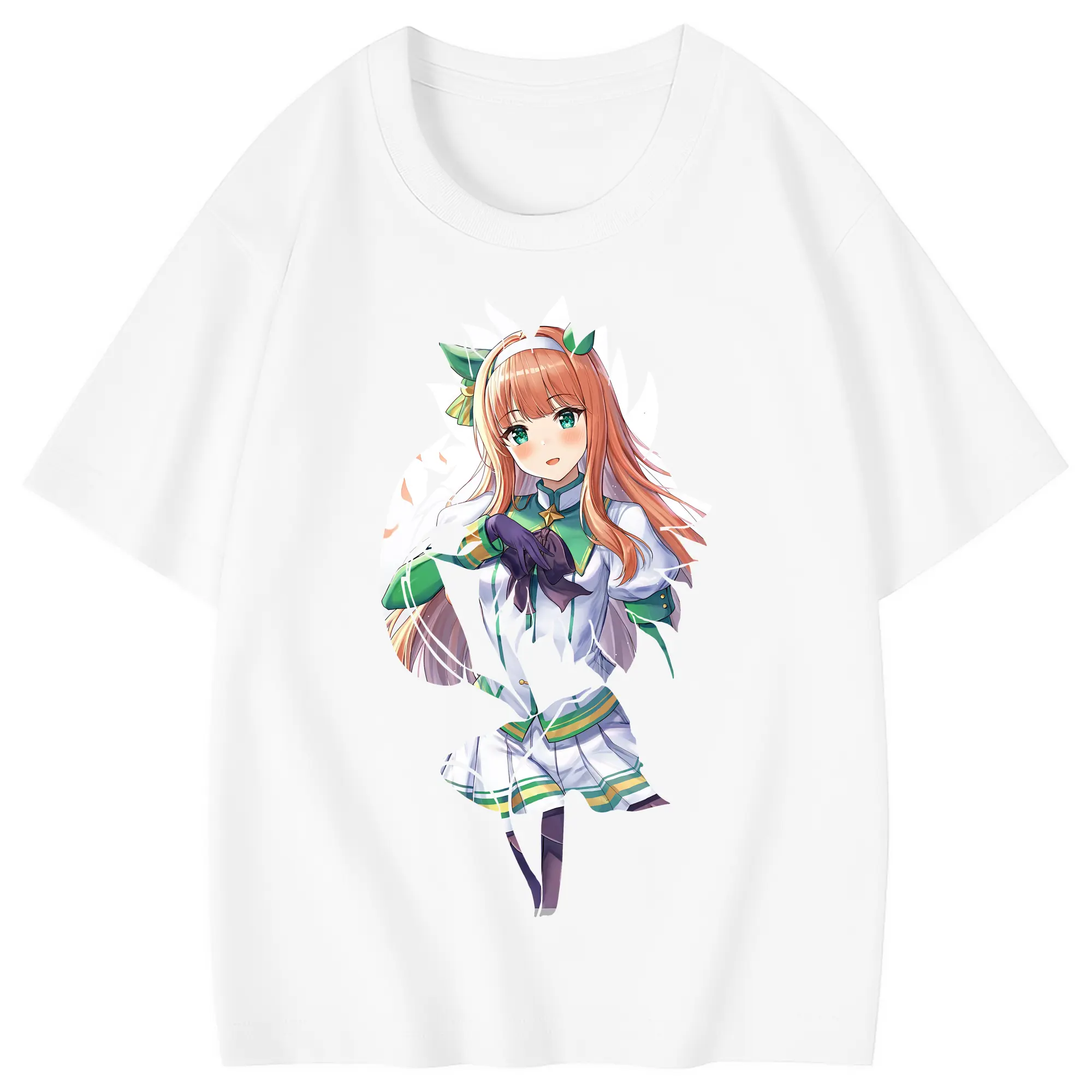 ウマ娘 プリティーダービー グッズ サイレンススズカ - 綿100％ キッズTシャツ ・ フロントプリント ・ 快適 通気性 ・ スポーツ カジュアル 散歩用