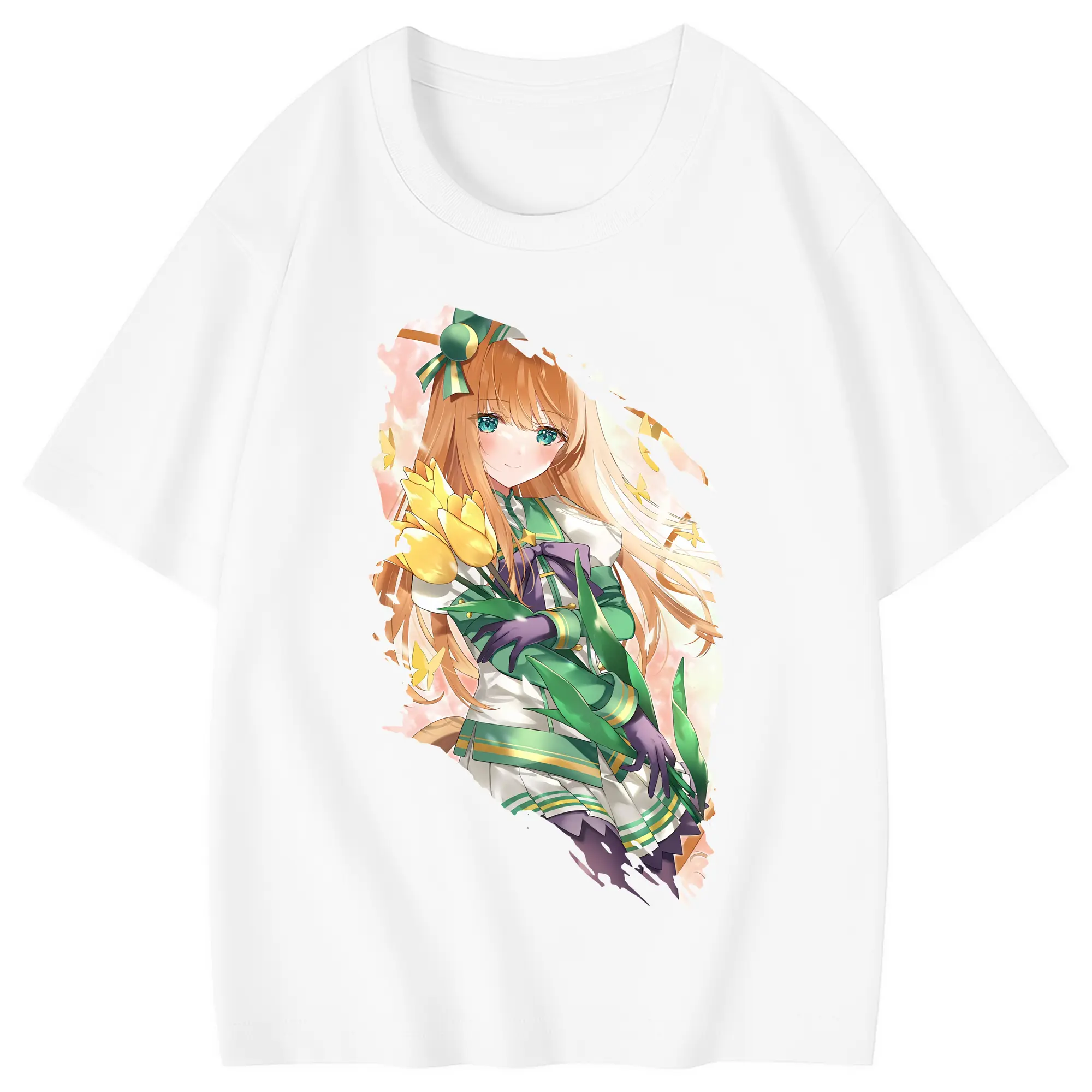 ウマ娘 プリティーダービー グッズ サイレンススズカ - 綿100％ キッズTシャツ ・ フロントプリント ・ 快適 通気性 ・ スポーツ カジュアル 散歩用