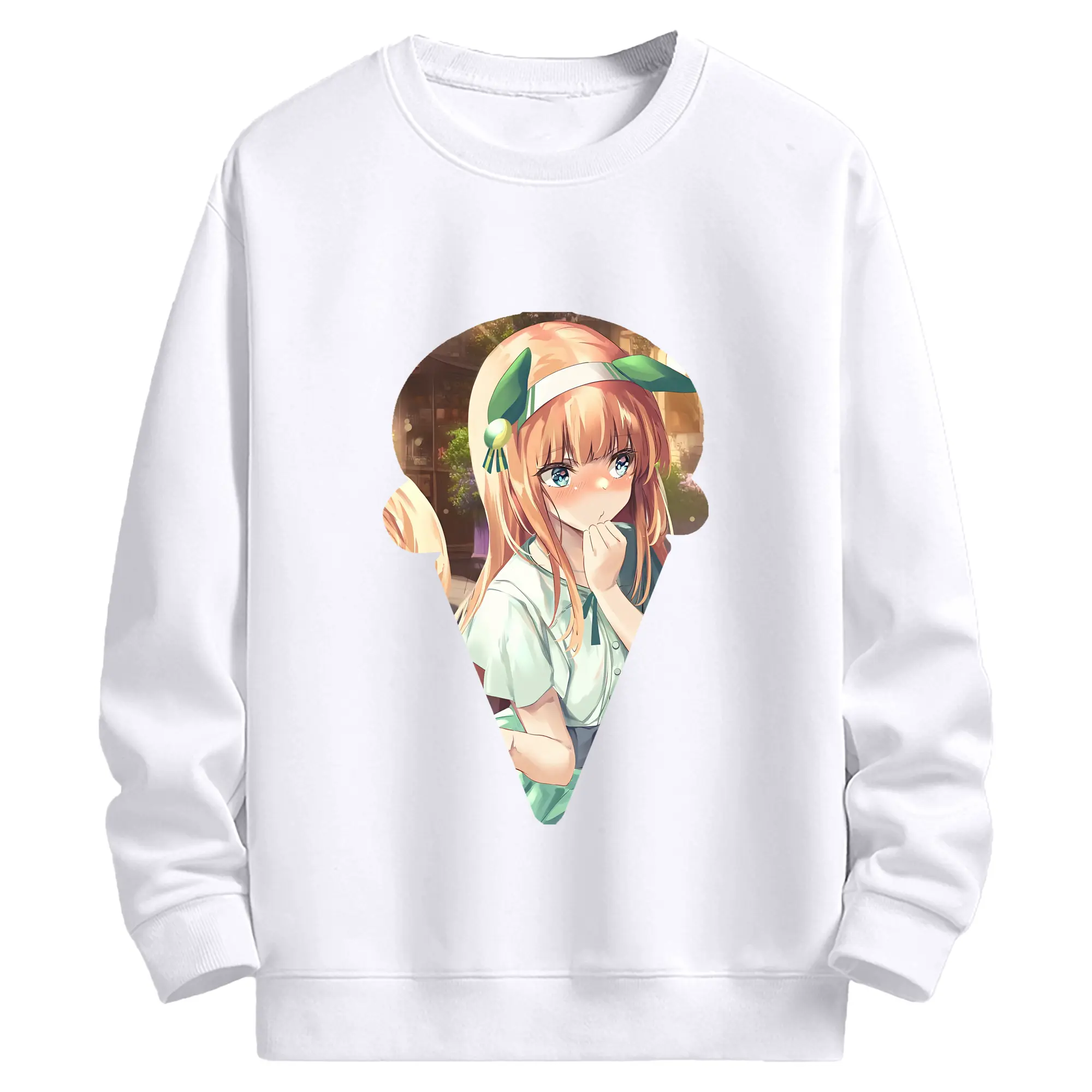 ウマ娘 プリティーダービー グッズ サイレンススズカ - 高品質 クルーネック スウェット ・ コットン59％ ポリエステル41％ ・ ユニセックス 長袖 トレーナー ・ カジュアル デイリー スポーツ 散歩用