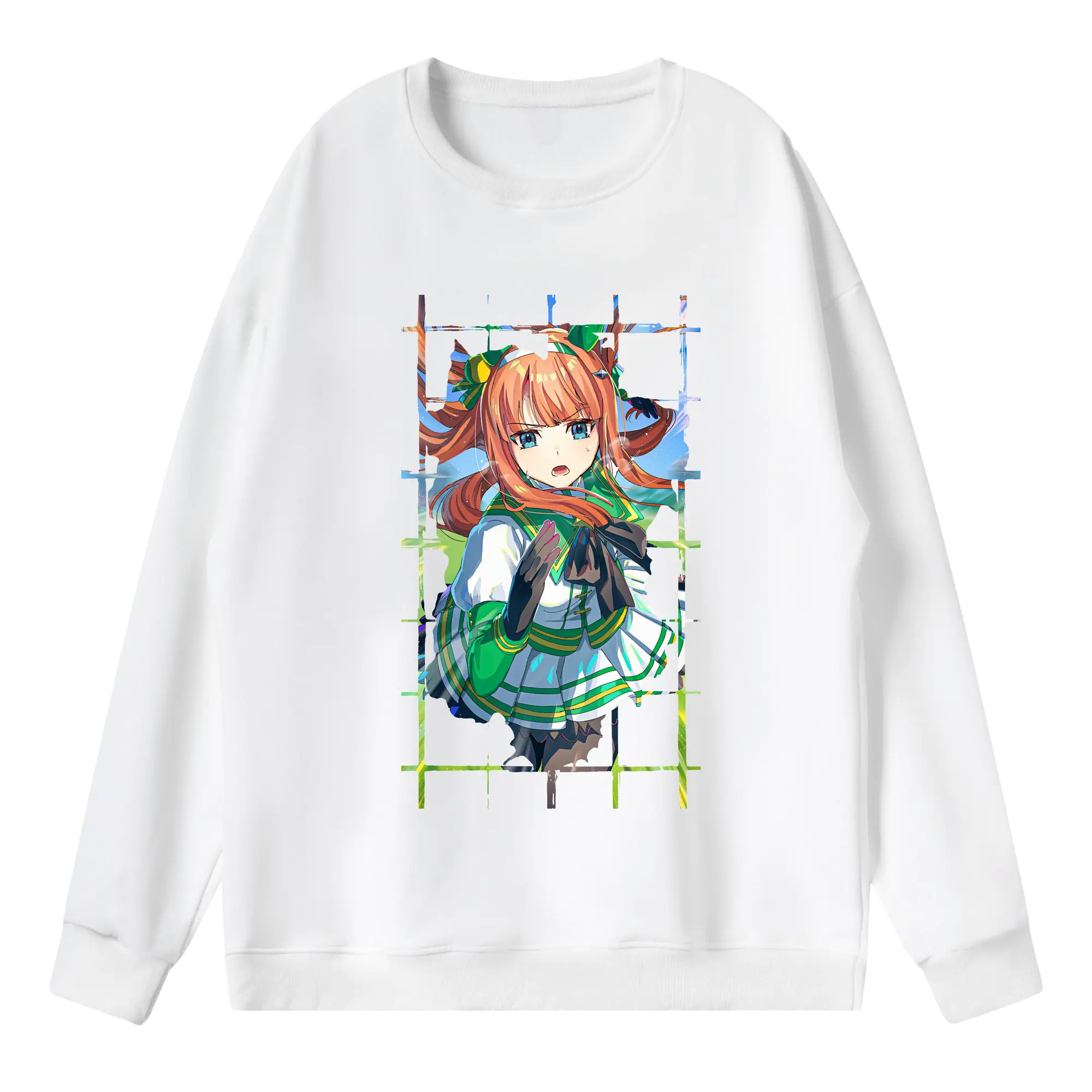 ウマ娘 プリティーダービー グッズ サイレンススズカ - 薄手 クルーネック スウェット 裏毛260g · ポリエステル 春秋向け カジュアル 男女兼用 · トレーナー デイリー スポーツ 散歩に最適