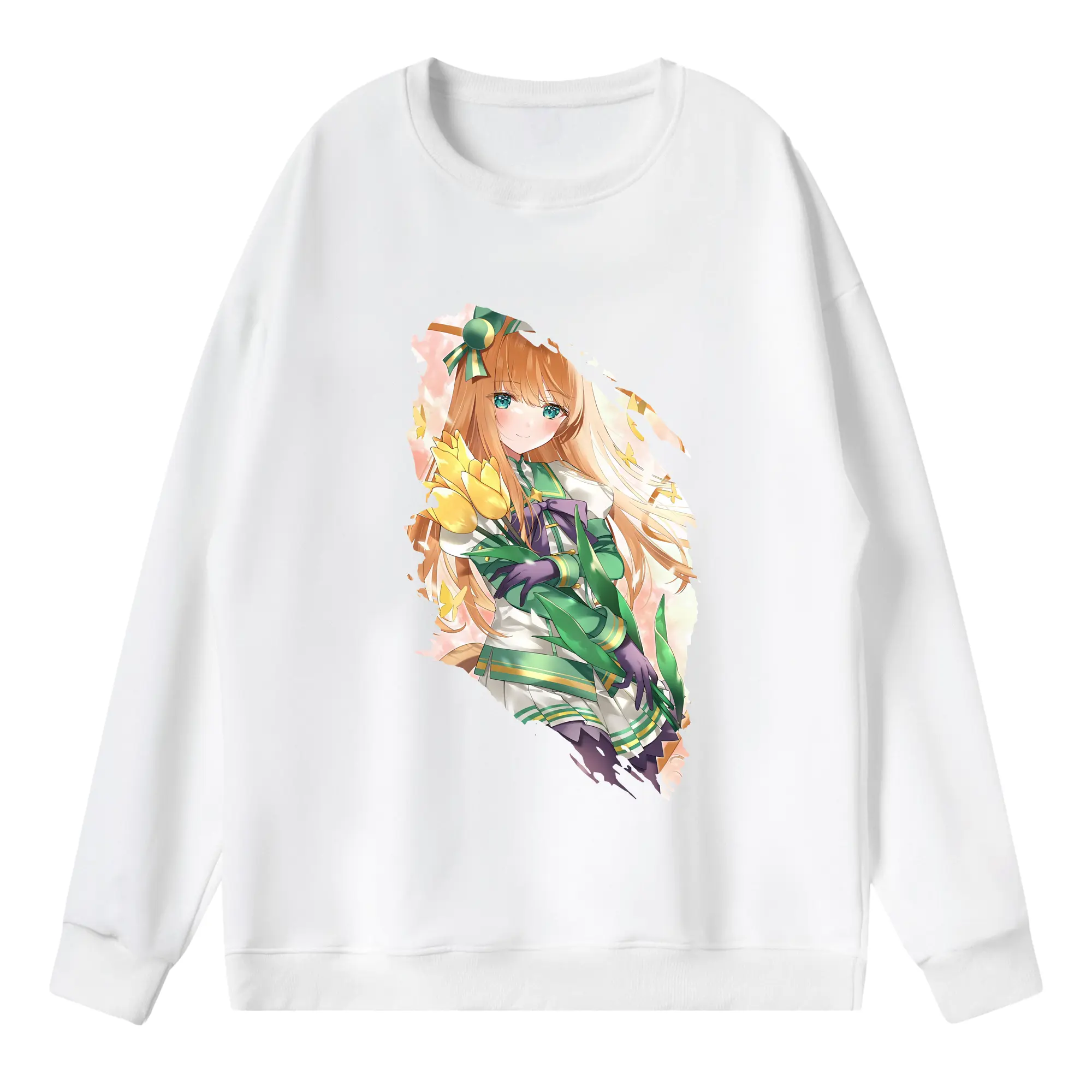 ウマ娘 プリティーダービー グッズ サイレンススズカ - 薄手 クルーネック スウェット 裏毛260g · ポリエステル 春秋向け カジュアル 男女兼用 · トレーナー デイリー スポーツ 散歩に最適