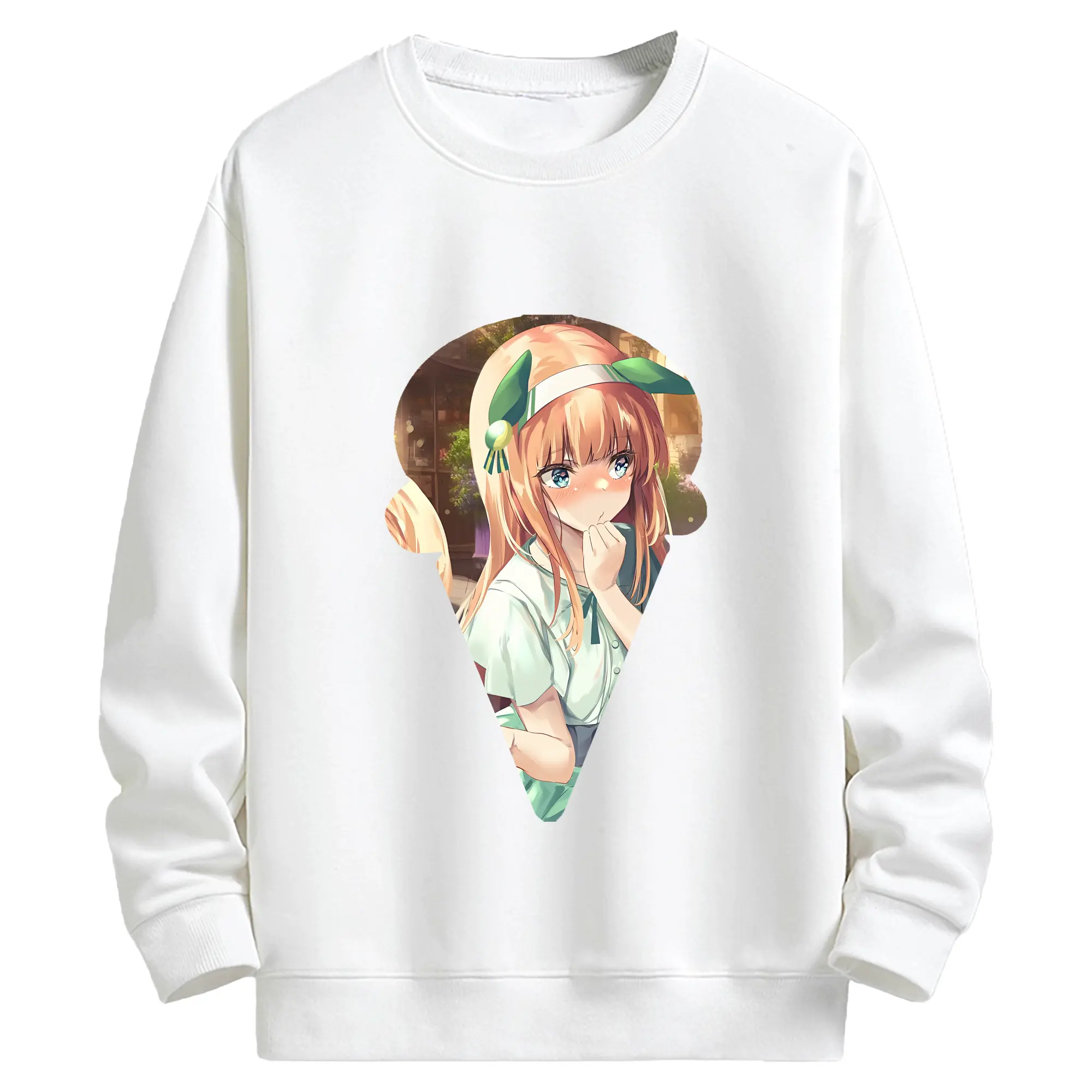 ウマ娘 プリティーダービー グッズ サイレンススズカ - キッズ クルーネックスウェットシャツ ・ フロントプリント ・ 綿80％ ポリエステル20％ ・ 快適 通学 スポーツ 日常使い お散歩用