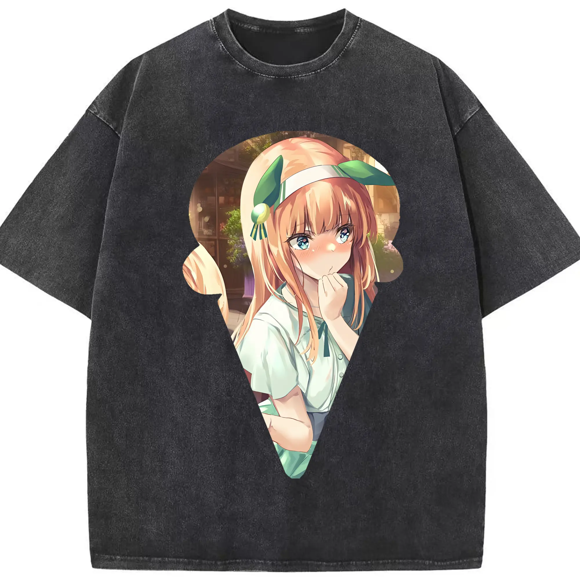 ウマ娘 プリティーダービー グッズ サイレンススズカ - 綿100％ ヴィンテージ風 半袖Tシャツ ・ フロントプリント ・ 柔らか肌触り ・ 通気性 快適 ・ スポーツ カジュアル 外出用