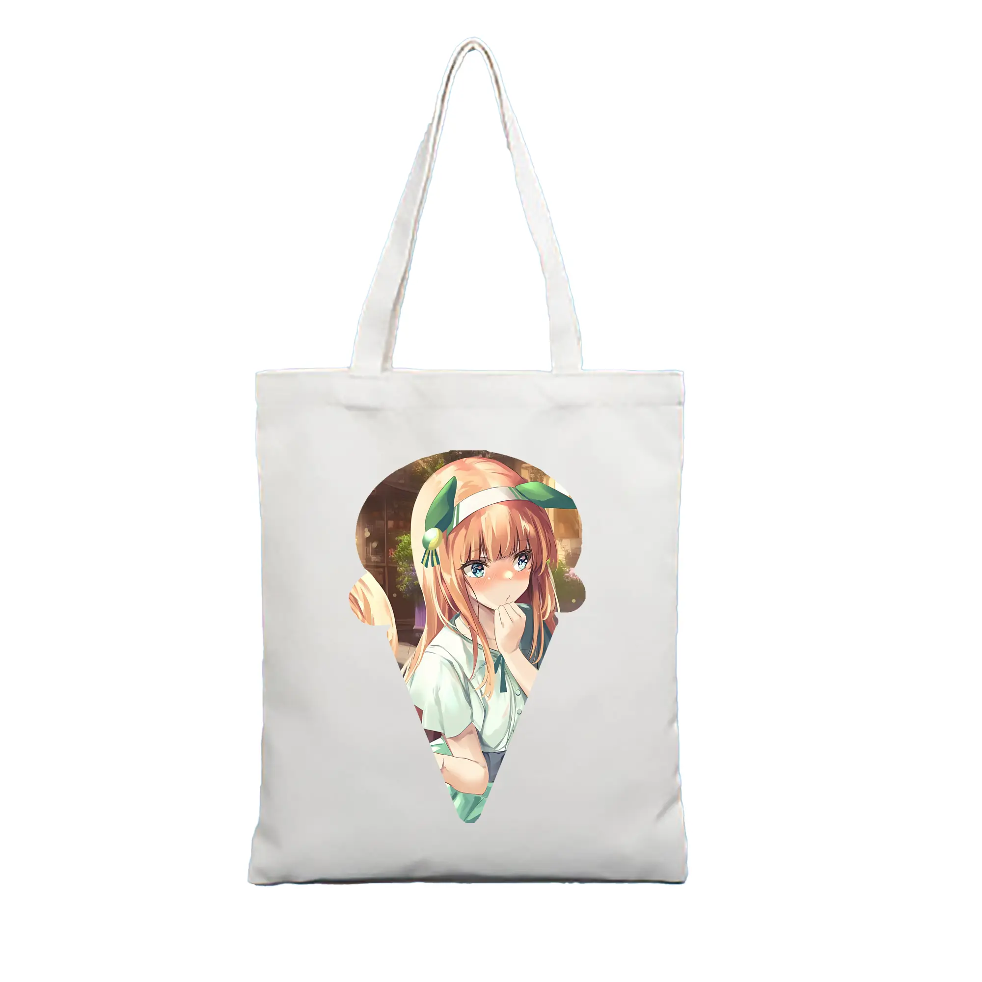 ウマ娘 プリティーダービー グッズ サイレンススズカ - 縦型キャンバス手提げバッグ（トートバッグ） ・ キャンバス素材 ・ ショッピング用 ・ 軽量 丈夫 お手入れ簡単