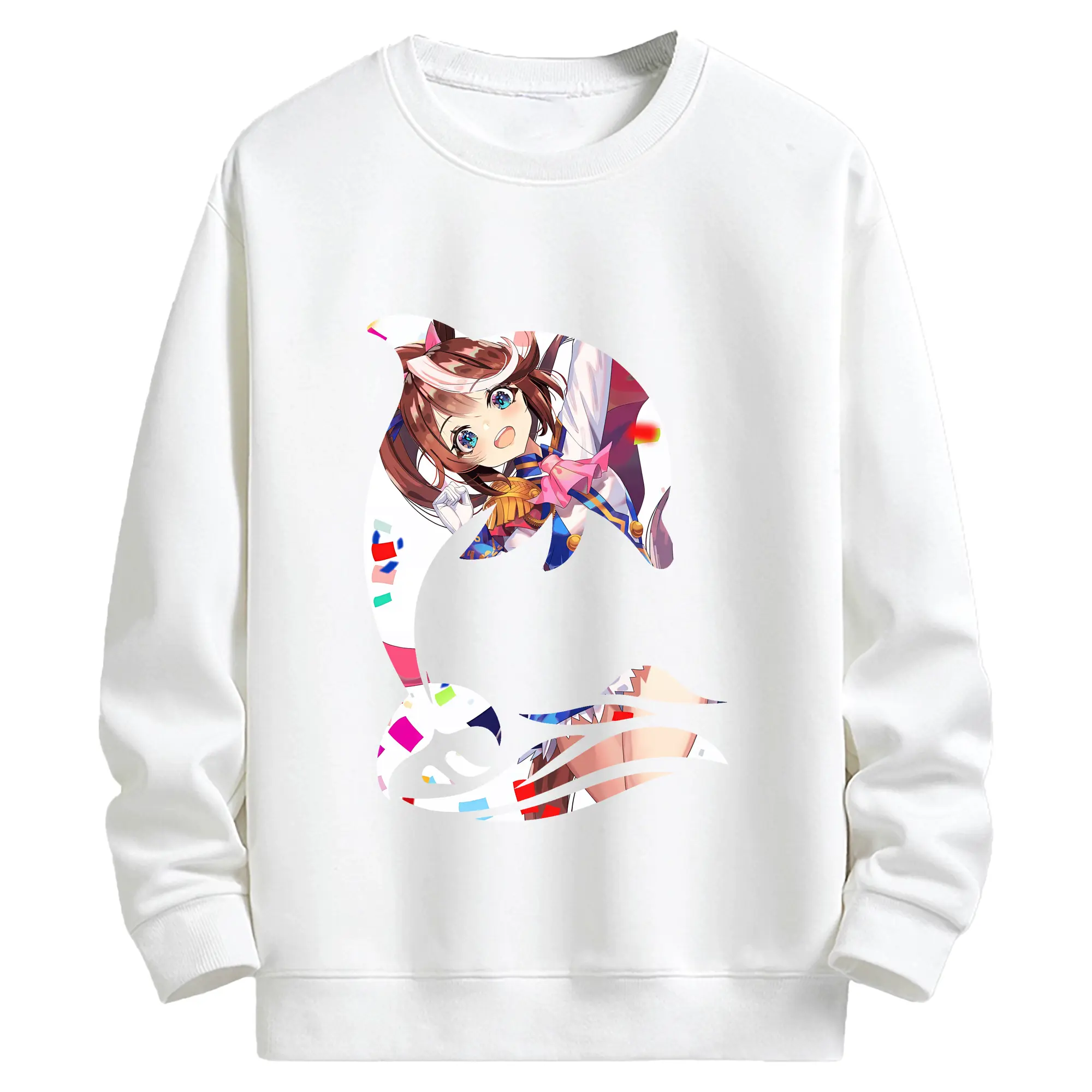 ウマ娘 プリティーダービー グッズ トウカイテイオー - キッズ クルーネックスウェットシャツ ・ フロントプリント ・ 綿80％ ポリエステル20％ ・ 快適 通学 スポーツ 日常使い お散歩用