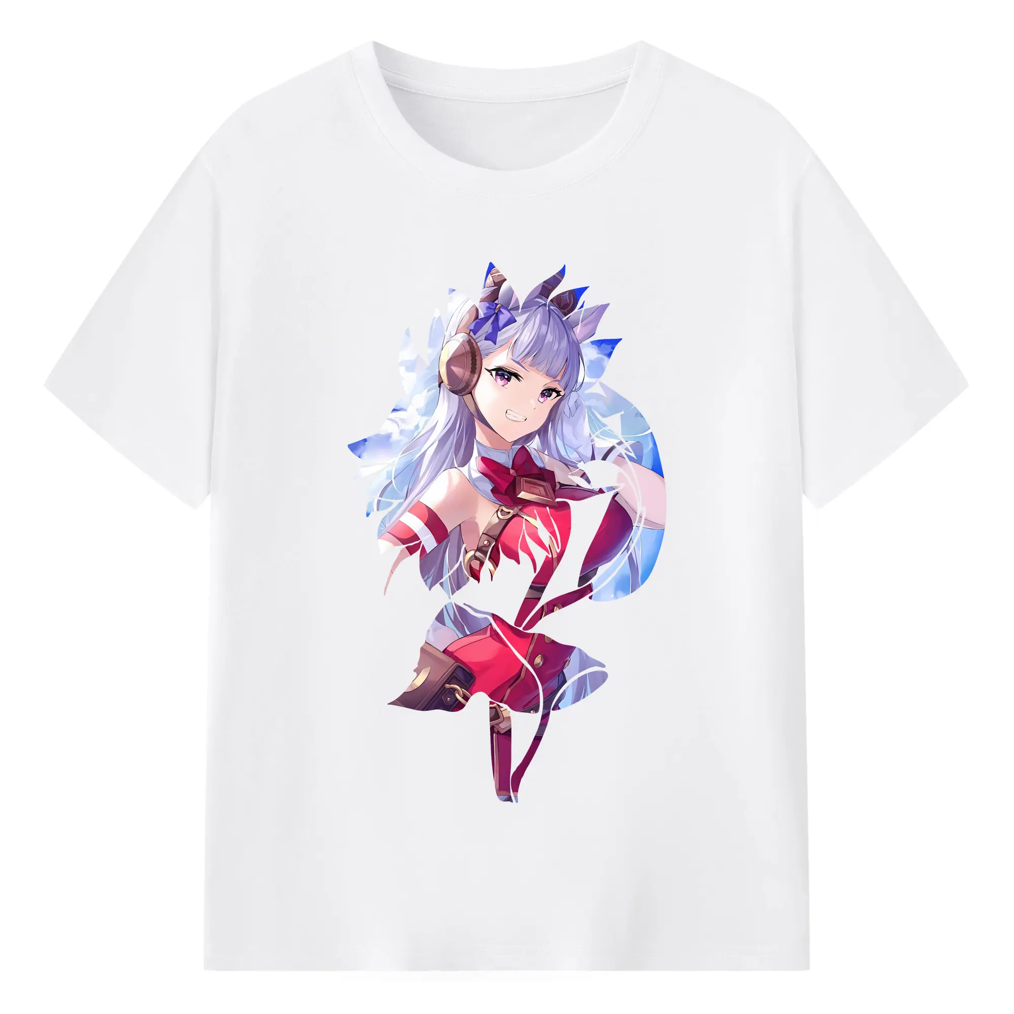 ウマ娘 プリティーダービー グッズ ゴールドシップ - 綿100％ 半袖Tシャツ ・ フロントプリント ・ 快適 通気性 ・ 日常使い 散歩 スポーツ用