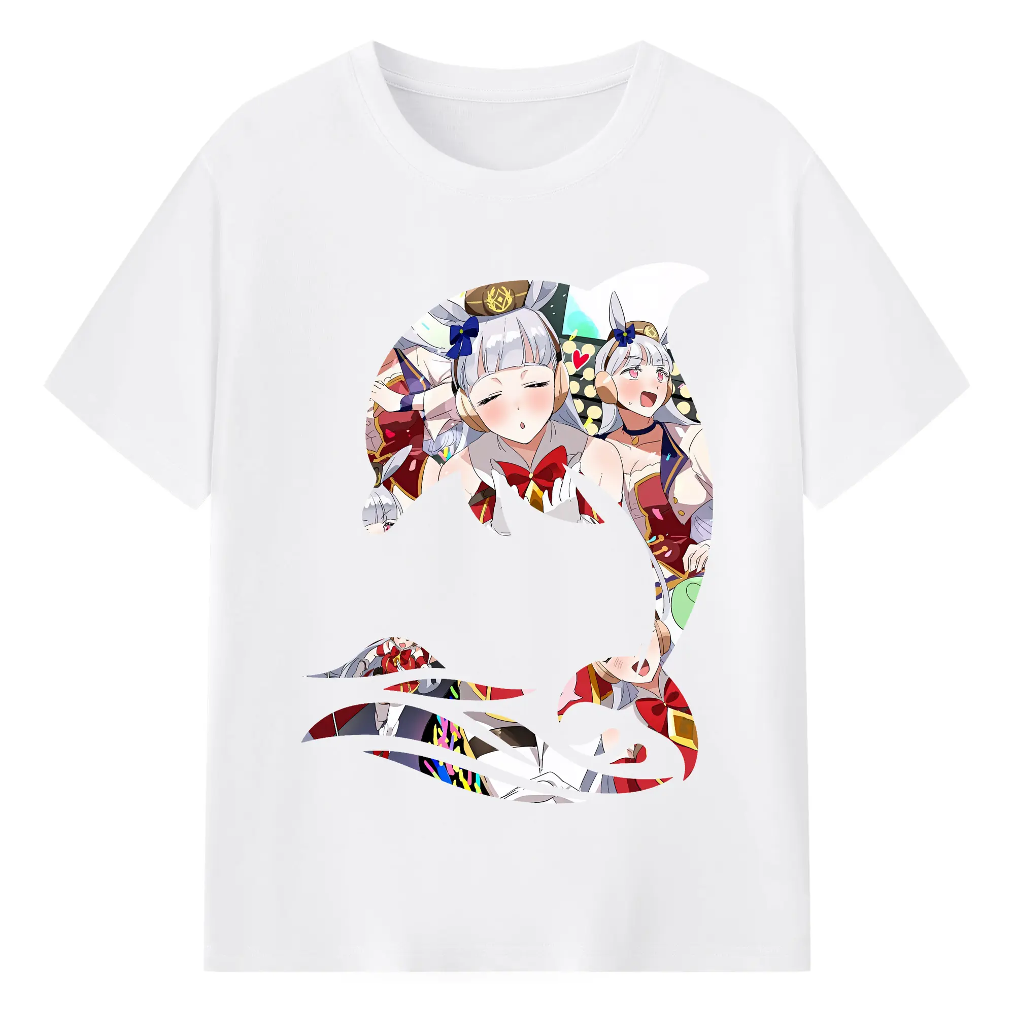ウマ娘 プリティーダービー グッズ ゴールドシップ - 綿100％ 半袖Tシャツ ・ フロントプリント ・ 快適 通気性 ・ 日常使い 散歩 スポーツ用