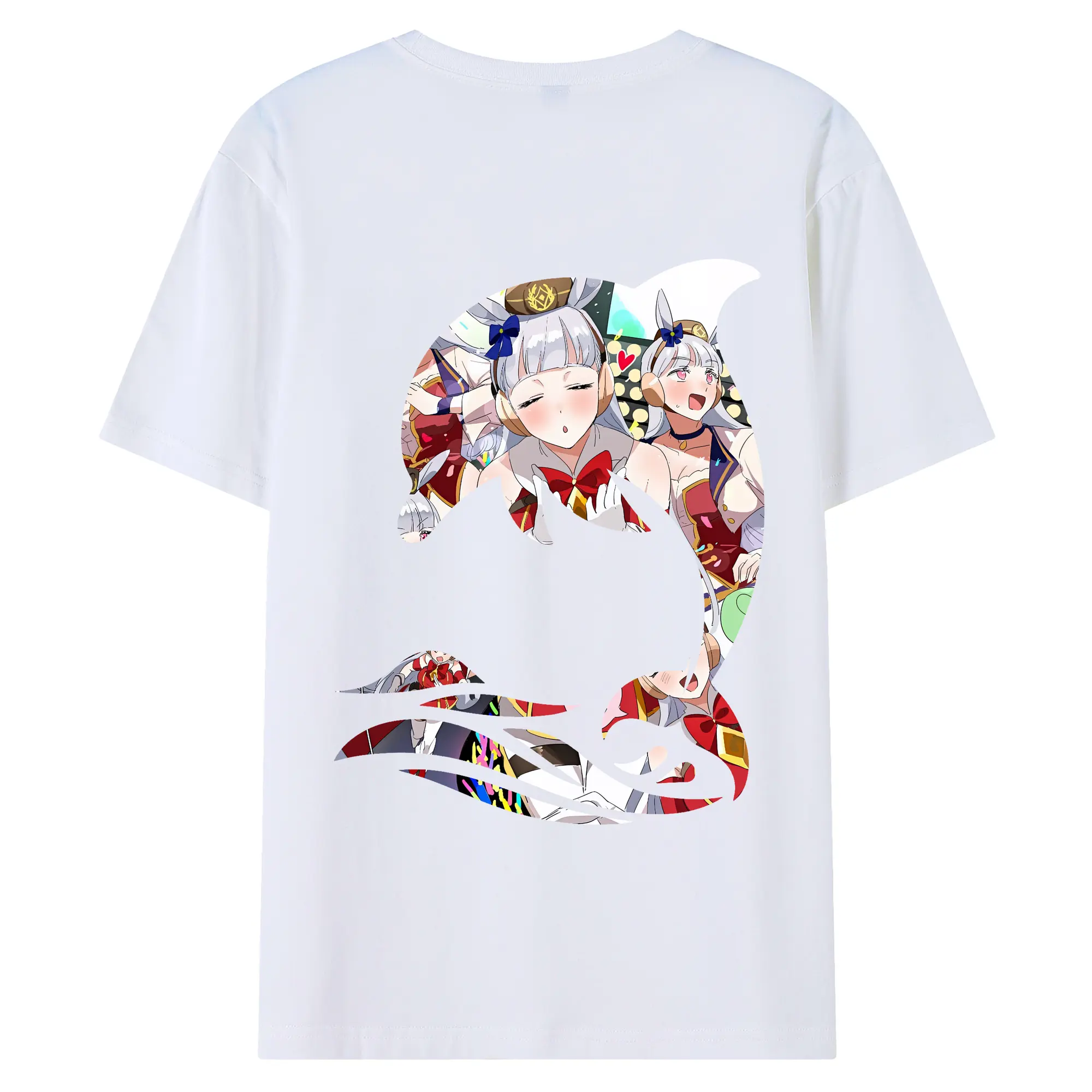 ウマ娘 プリティーダービー グッズ ゴールドシップ - 綿100％ 半袖Tシャツ ・ バックプリント ・ 快適 通気性 ・ 日常使い 散歩 スポーツ用
