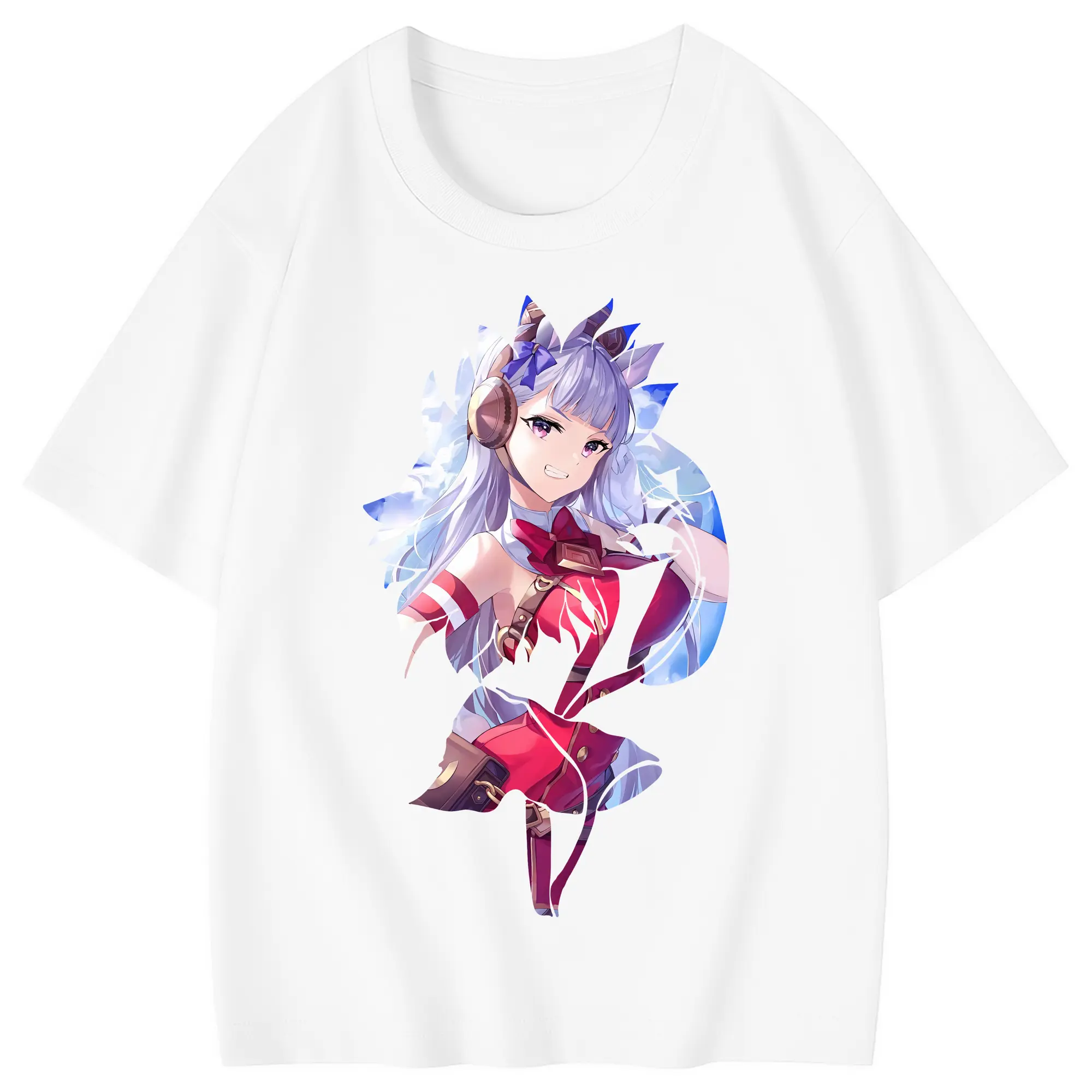 ウマ娘 プリティーダービー グッズ ゴールドシップ - 綿100％ キッズTシャツ ・ フロントプリント ・ 快適 通気性 ・ スポーツ カジュアル 散歩用