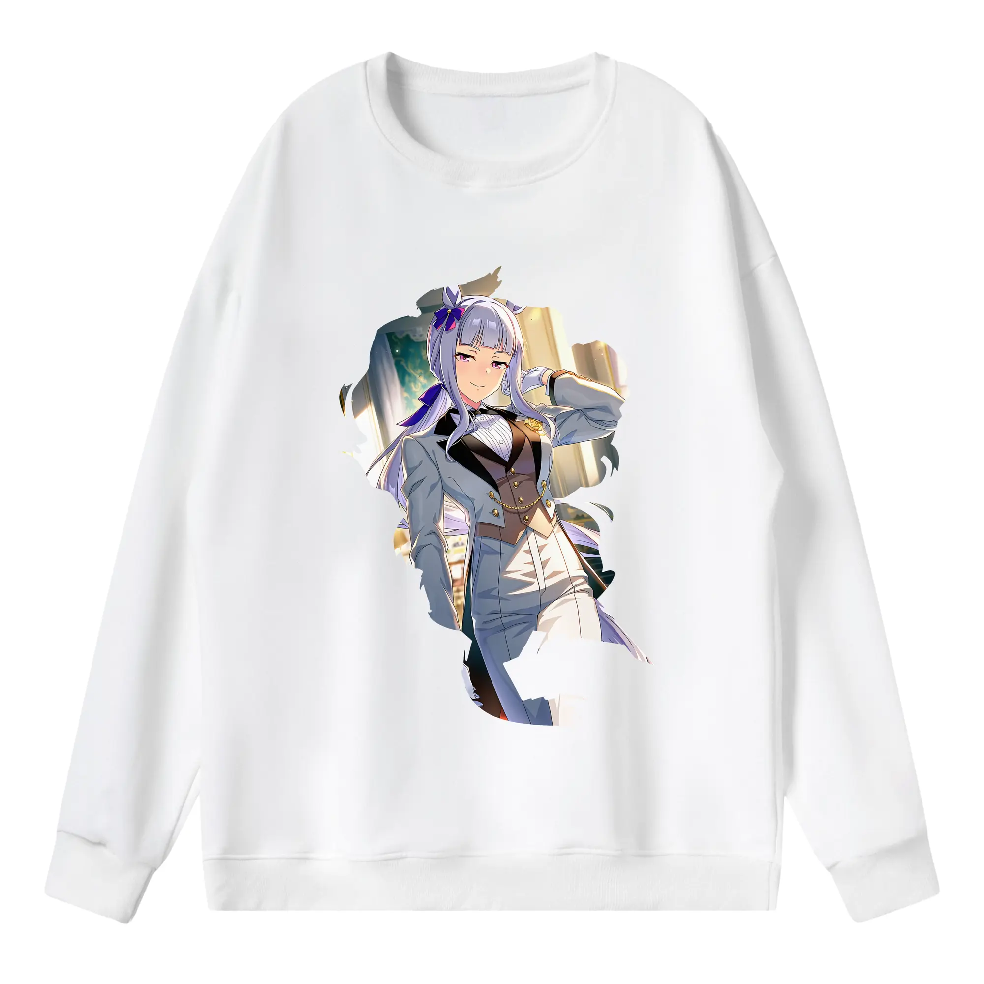 ウマ娘 プリティーダービー グッズ ゴールドシップ - 薄手 クルーネック スウェット 裏毛260g · ポリエステル 春秋向け カジュアル 男女兼用 · トレーナー デイリー スポーツ 散歩に最適