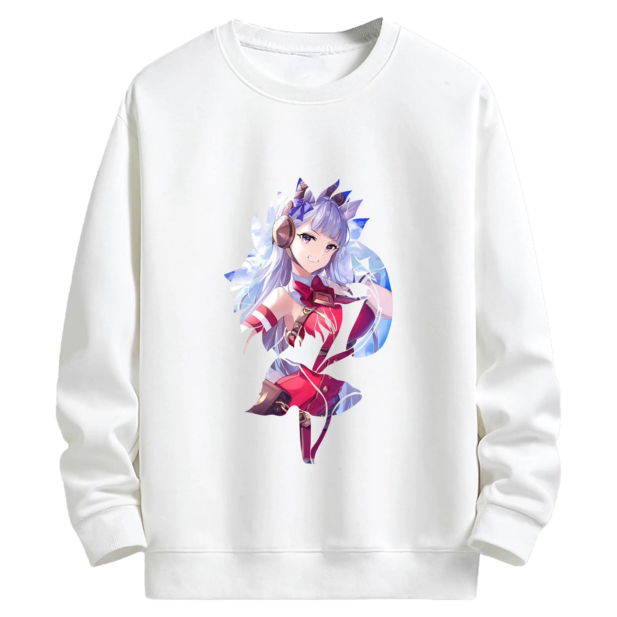 ウマ娘 プリティーダービー グッズ ゴールドシップ - キッズ クルーネックスウェットシャツ ・ フロントプリント ・ 綿80％ ポリエステル20％ ・ 快適 通学 スポーツ 日常使い お散歩用