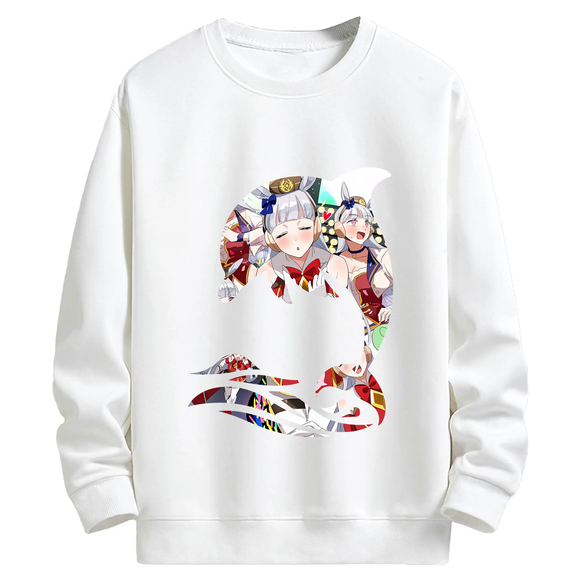 ウマ娘 プリティーダービー グッズ ゴールドシップ - キッズ クルーネックスウェットシャツ ・ フロントプリント ・ 綿80％ ポリエステル20％ ・ 快適 通学 スポーツ 日常使い お散歩用