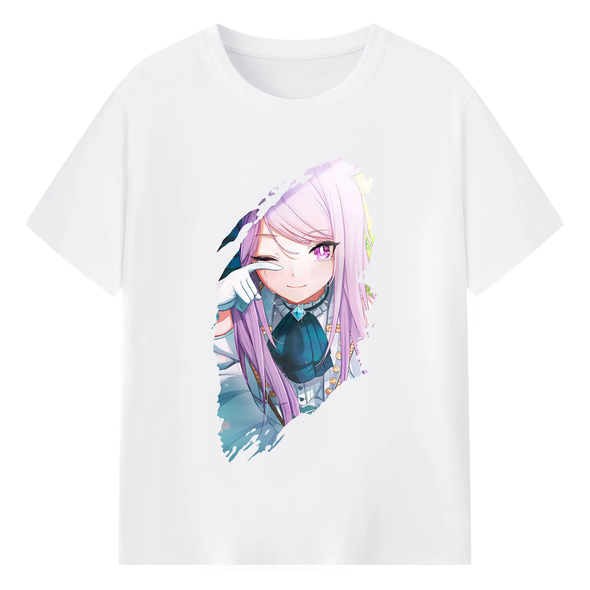 ウマ娘 プリティーダービー グッズ メジロマックイーン - 綿100％ 半袖Tシャツ ・ フロントプリント ・ 快適 通気性 ・ 日常使い 散歩 スポーツ用