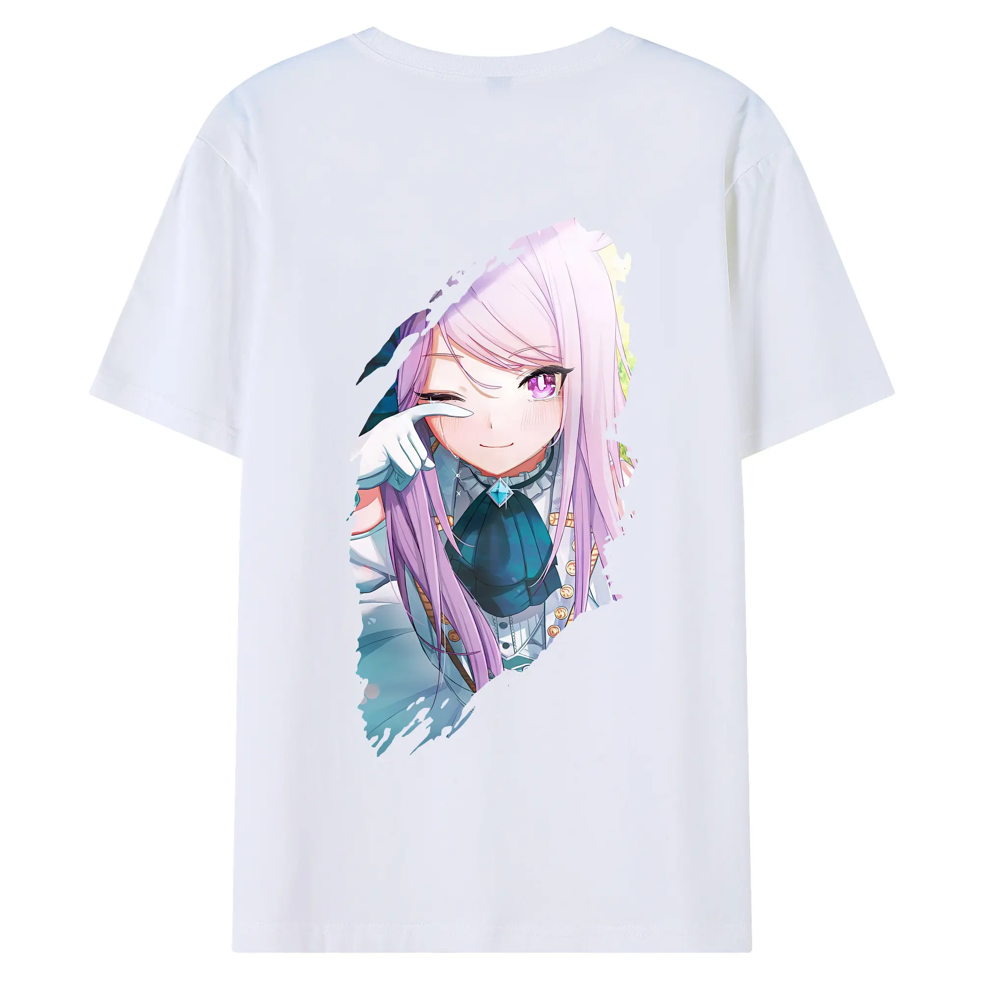 ウマ娘 プリティーダービー グッズ メジロマックイーン - 綿100％ 半袖Tシャツ ・ バックプリント ・ 快適 通気性 ・ 日常使い 散歩 スポーツ用