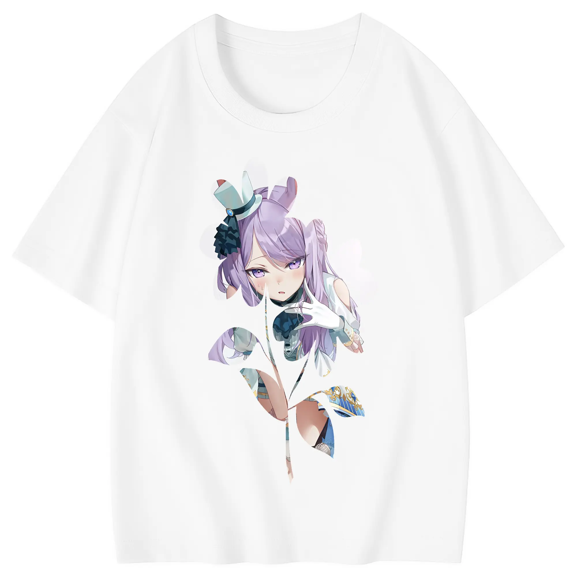 ウマ娘 プリティーダービー グッズ メジロマックイーン - 綿100％ キッズTシャツ ・ フロントプリント ・ 快適 通気性 ・ スポーツ カジュアル 散歩用