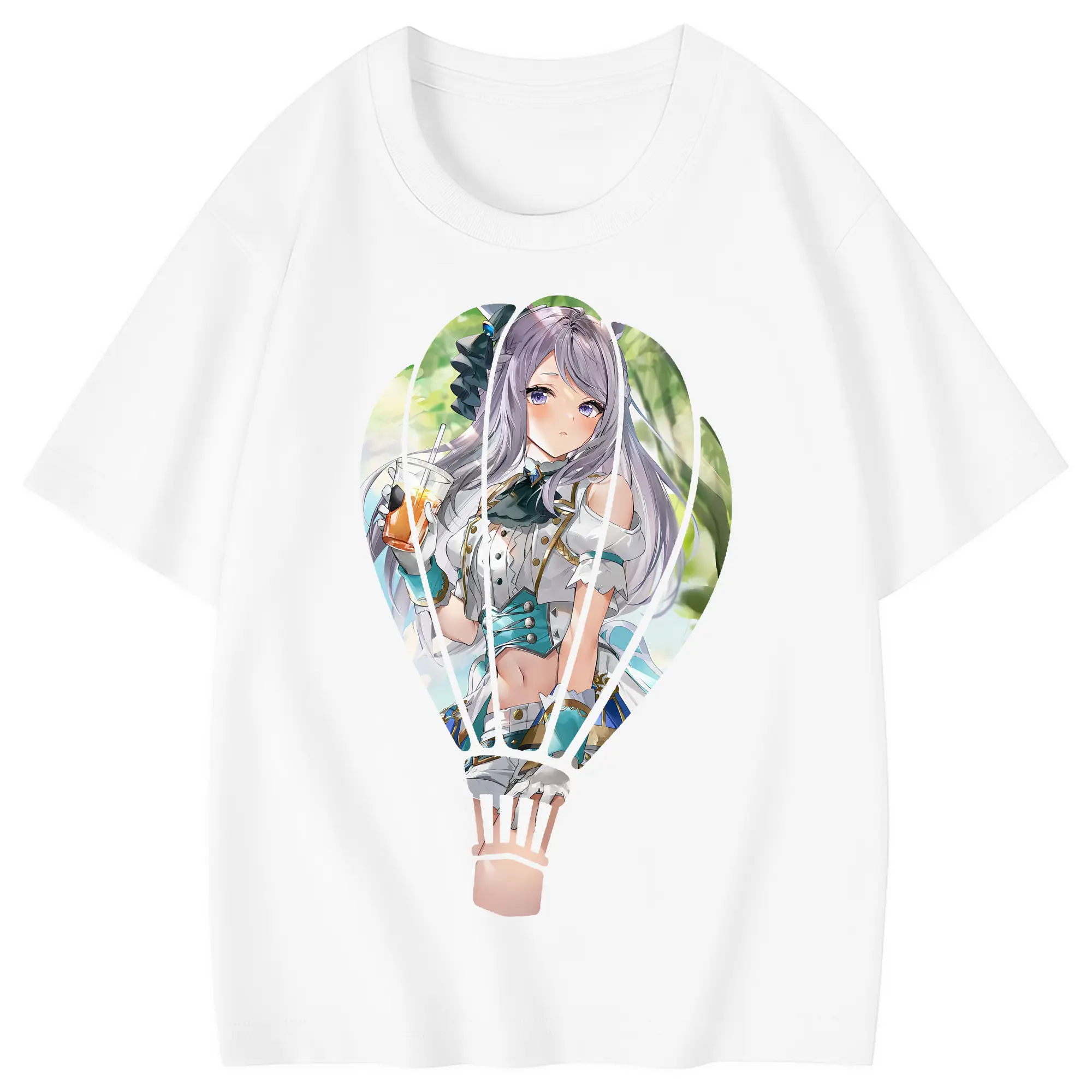 ウマ娘 プリティーダービー グッズ メジロマックイーン - 綿100％ キッズTシャツ ・ フロントプリント ・ 快適 通気性 ・ スポーツ カジュアル 散歩用
