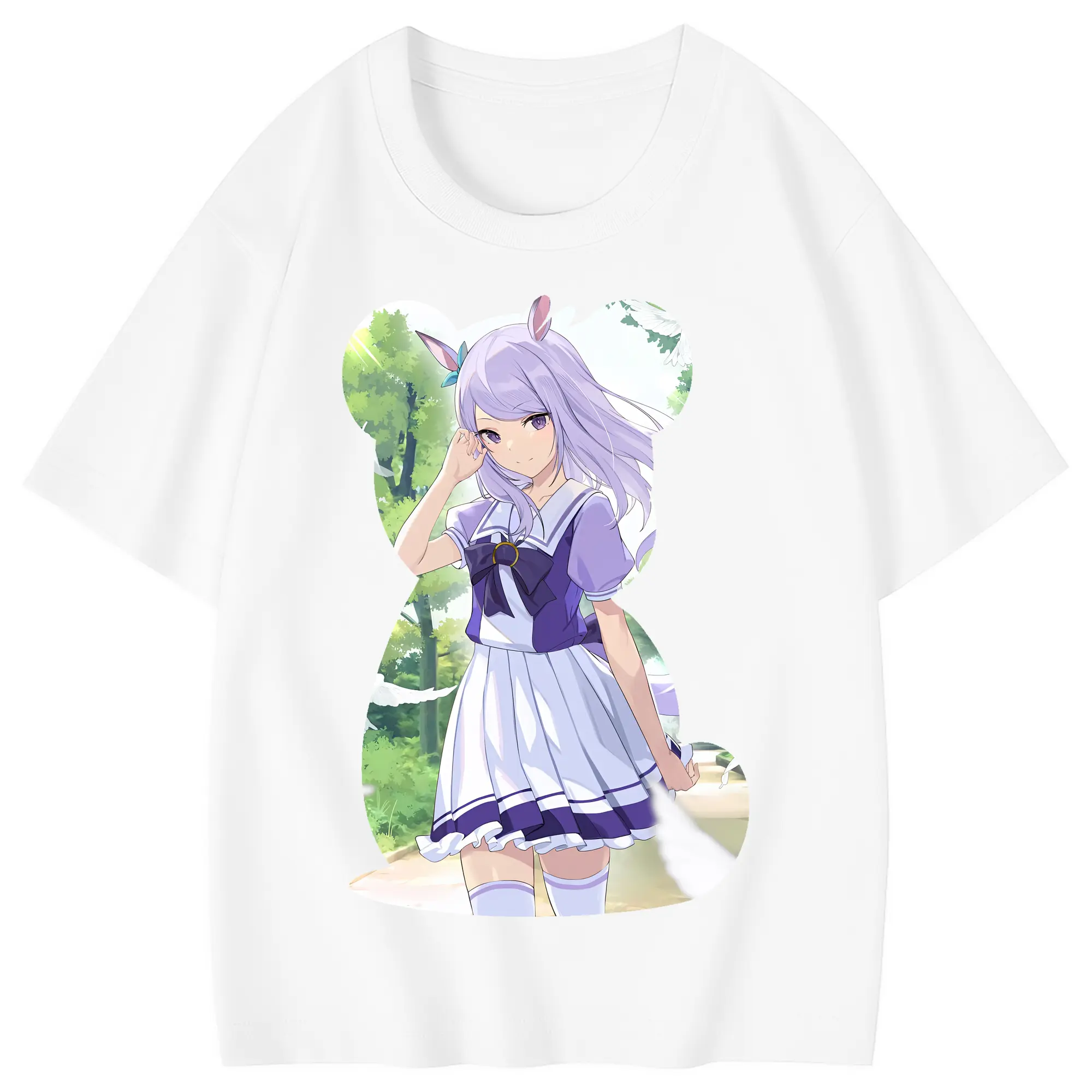 ウマ娘 プリティーダービー グッズ メジロマックイーン - 綿100％ キッズTシャツ ・ フロントプリント ・ 快適 通気性 ・ スポーツ カジュアル 散歩用