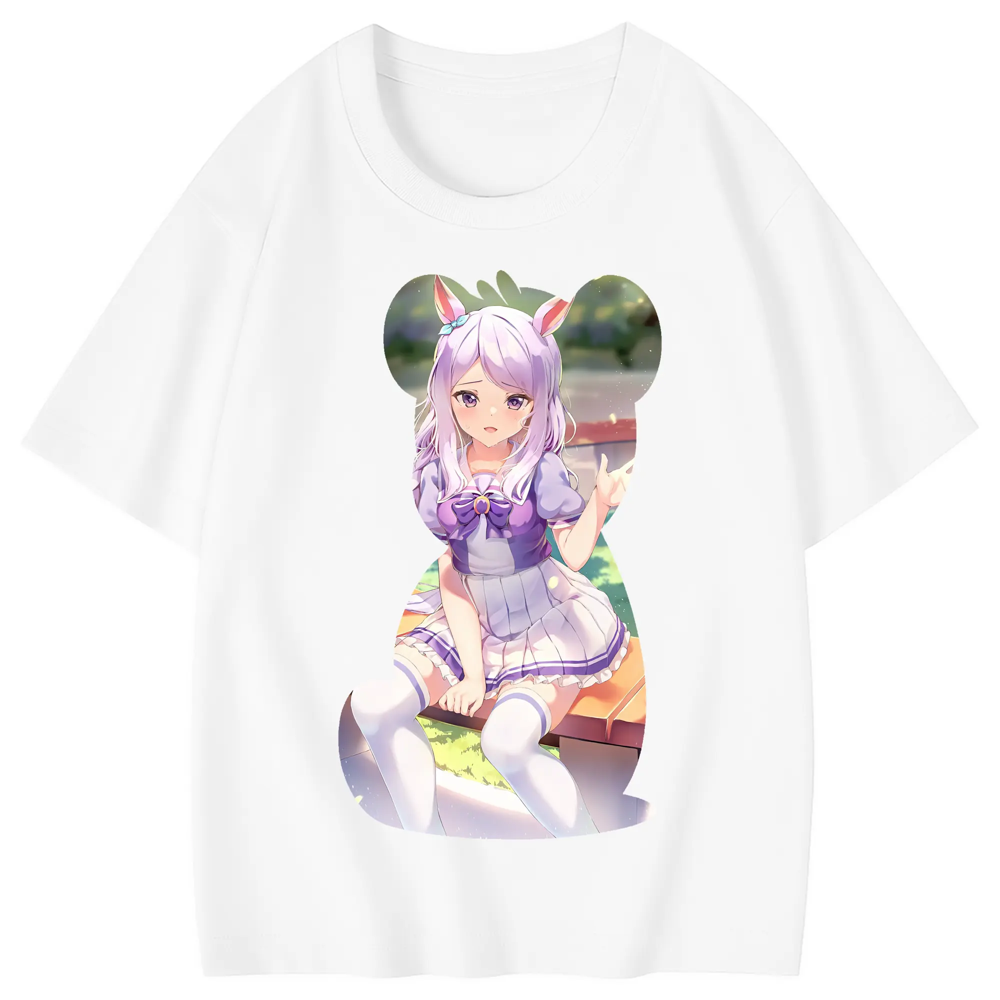 ウマ娘 プリティーダービー グッズ メジロマックイーン - 綿100％ キッズTシャツ ・ フロントプリント ・ 快適 通気性 ・ スポーツ カジュアル 散歩用