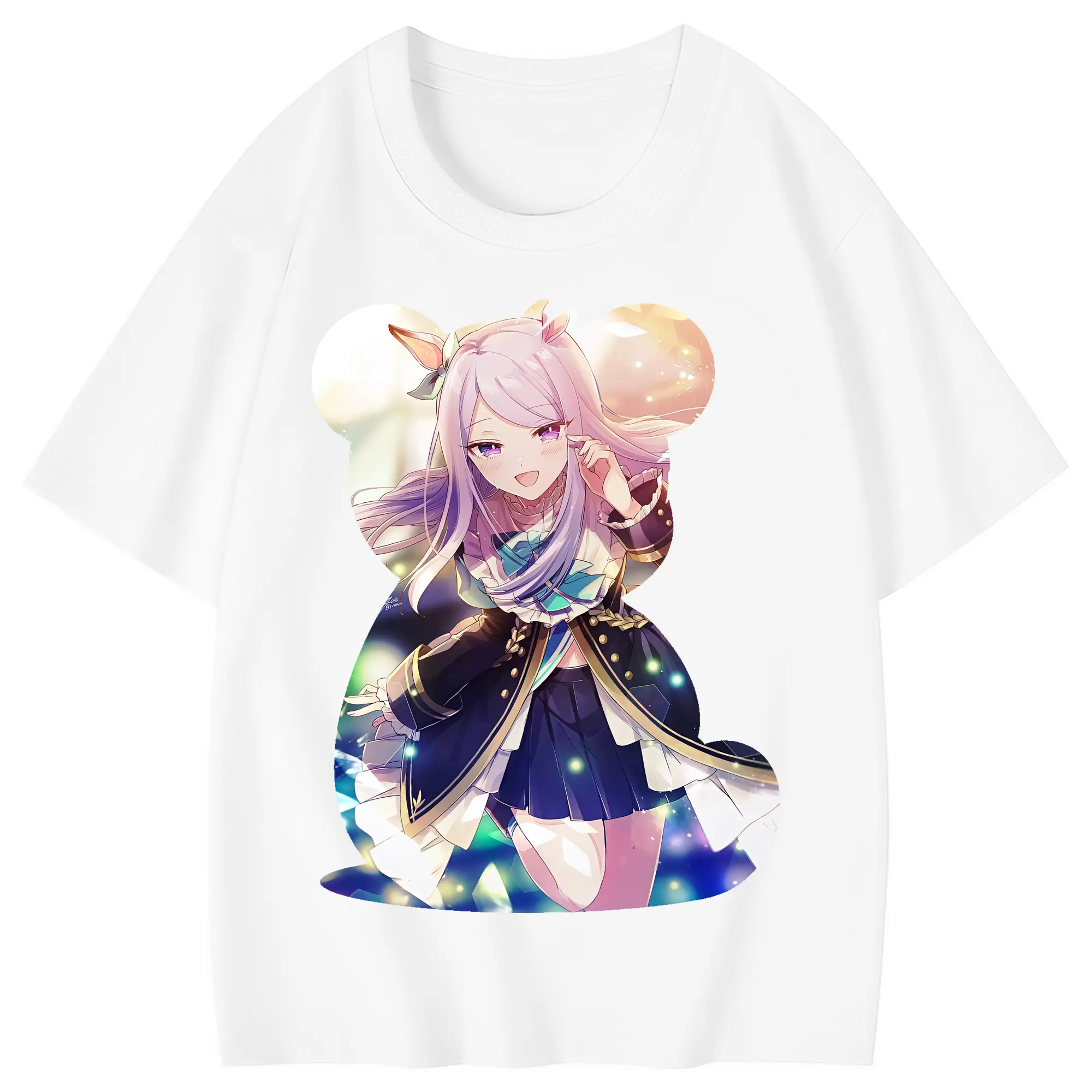 ウマ娘 プリティーダービー グッズ メジロマックイーン - 綿100％ キッズTシャツ ・ フロントプリント ・ 快適 通気性 ・ スポーツ カジュアル 散歩用