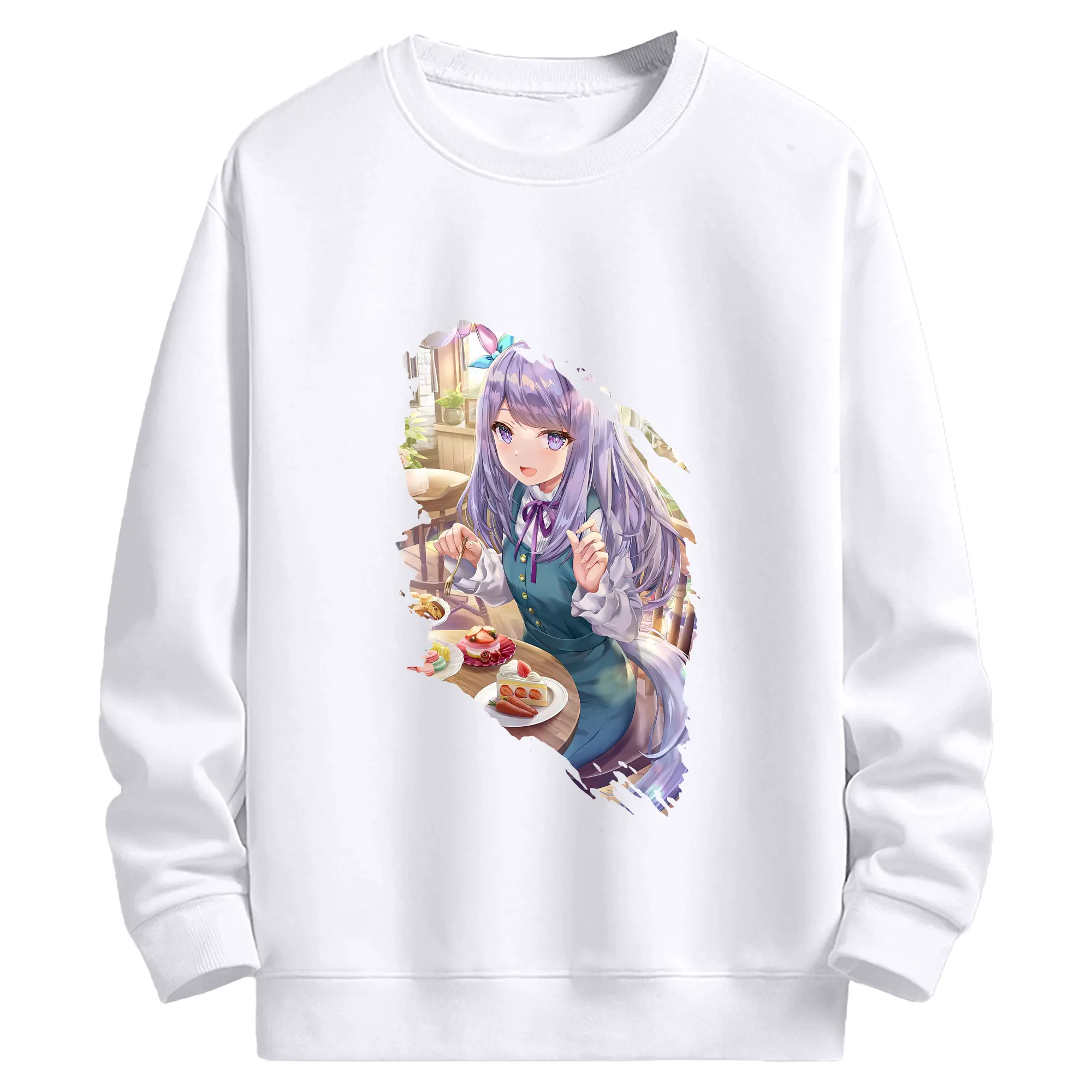 ウマ娘 プリティーダービー グッズ メジロマックイーン - 高品質 クルーネック スウェット ・ コットン59％ ポリエステル41％ ・ ユニセックス 長袖 トレーナー ・ カジュアル デイリー スポーツ 散歩用