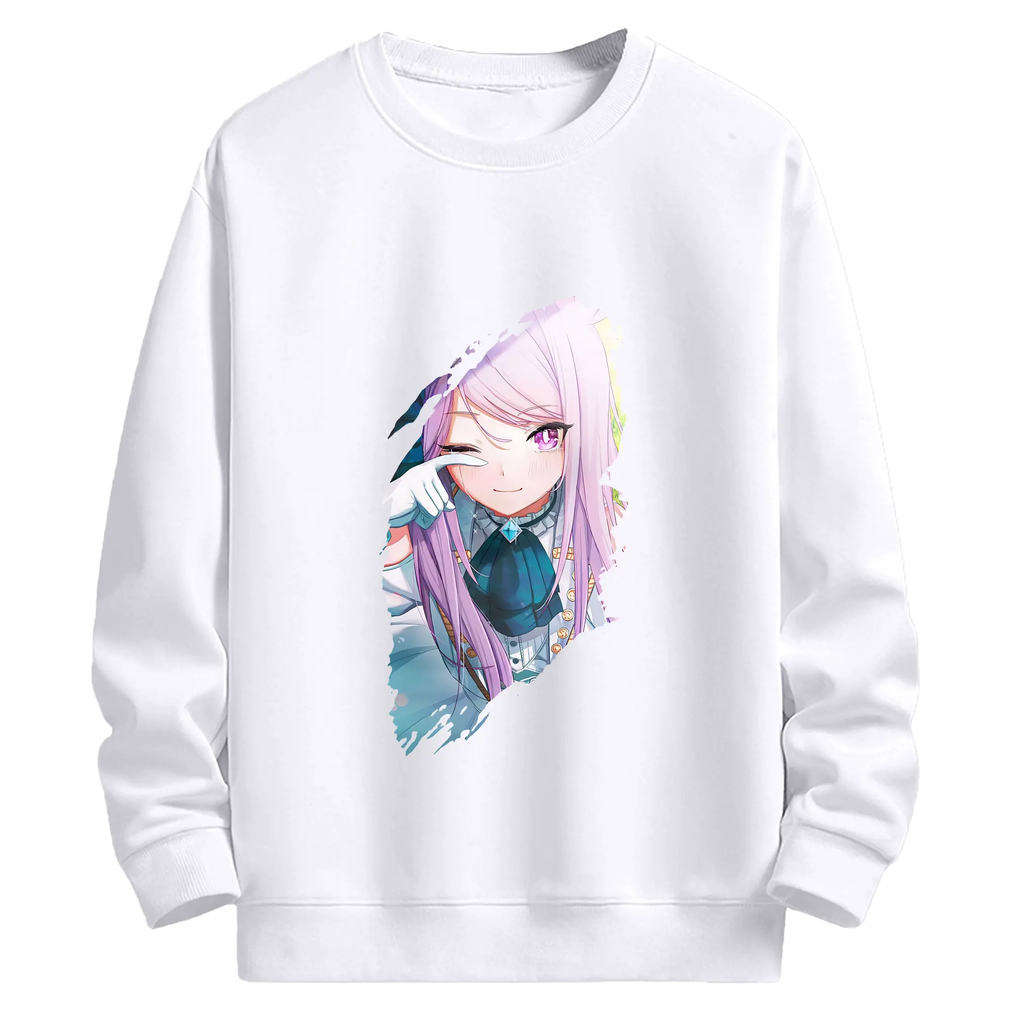 ウマ娘 プリティーダービー グッズ メジロマックイーン - 高品質 クルーネック スウェット ・ コットン59％ ポリエステル41％ ・ ユニセックス 長袖 トレーナー ・ カジュアル デイリー スポーツ 散歩用