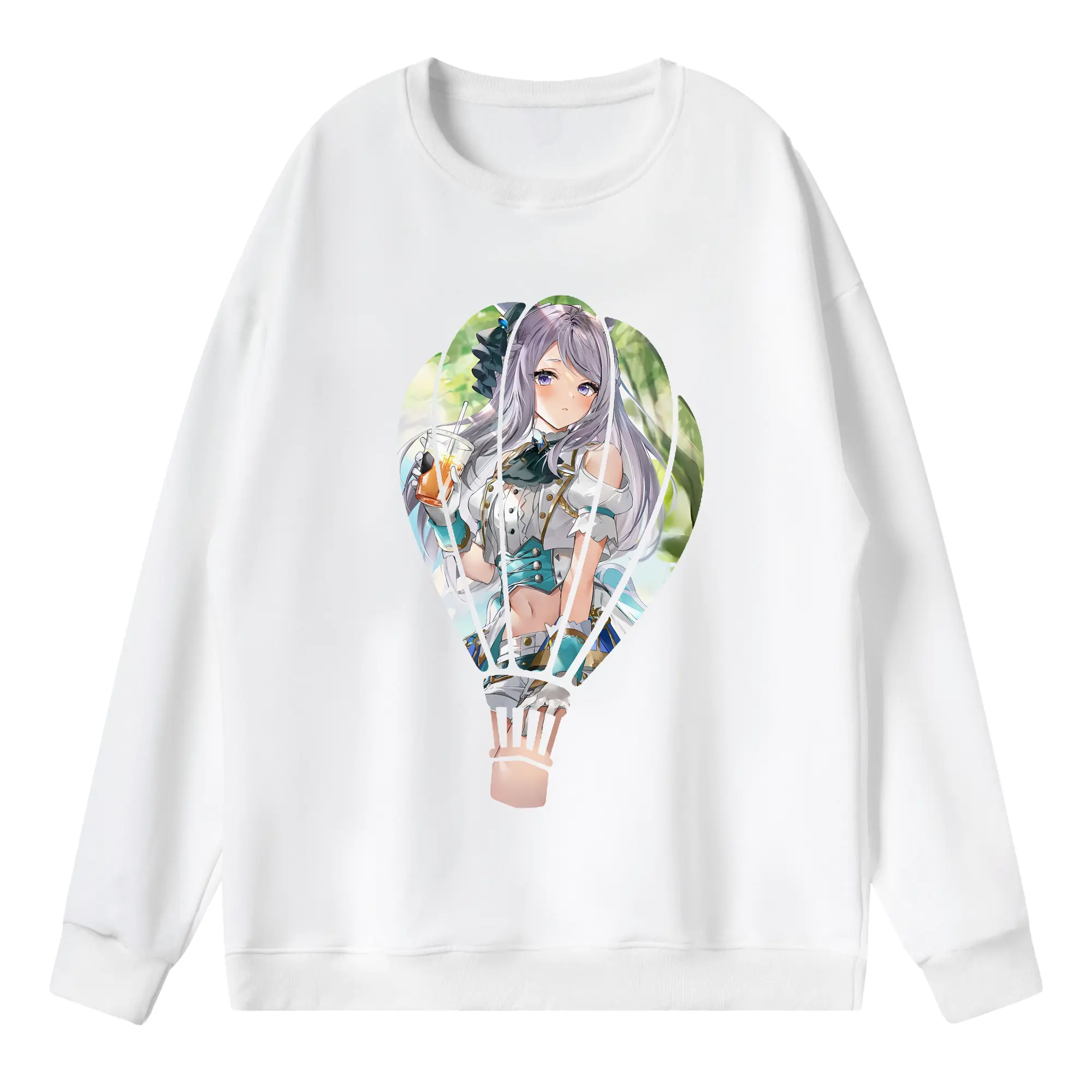 ウマ娘 プリティーダービー グッズ メジロマックイーン - 薄手 クルーネック スウェット 裏毛260g · ポリエステル 春秋向け カジュアル 男女兼用 · トレーナー デイリー スポーツ 散歩に最適