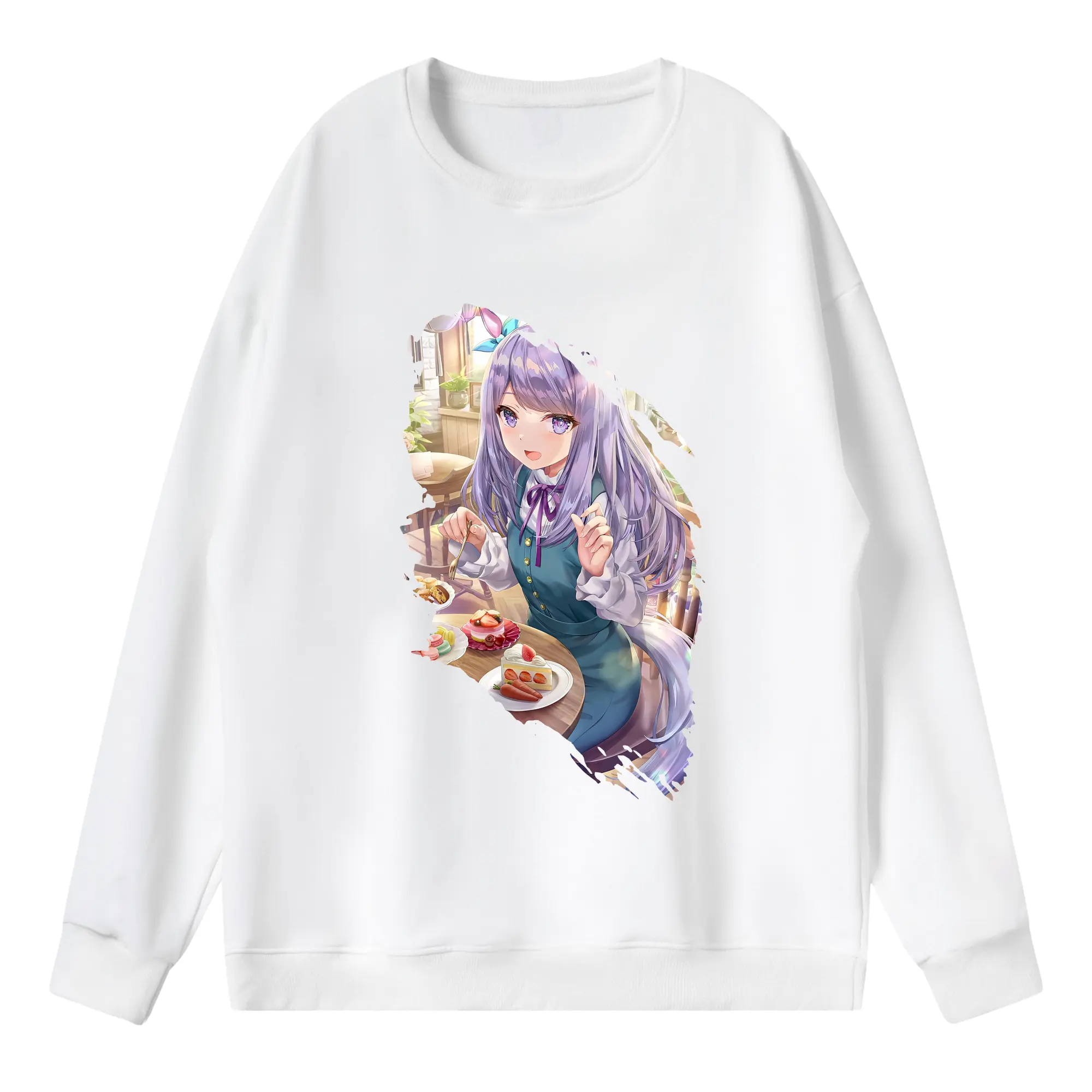 ウマ娘 プリティーダービー グッズ メジロマックイーン - 薄手 クルーネック スウェット 裏毛260g · ポリエステル 春秋向け カジュアル 男女兼用 · トレーナー デイリー スポーツ 散歩に最適