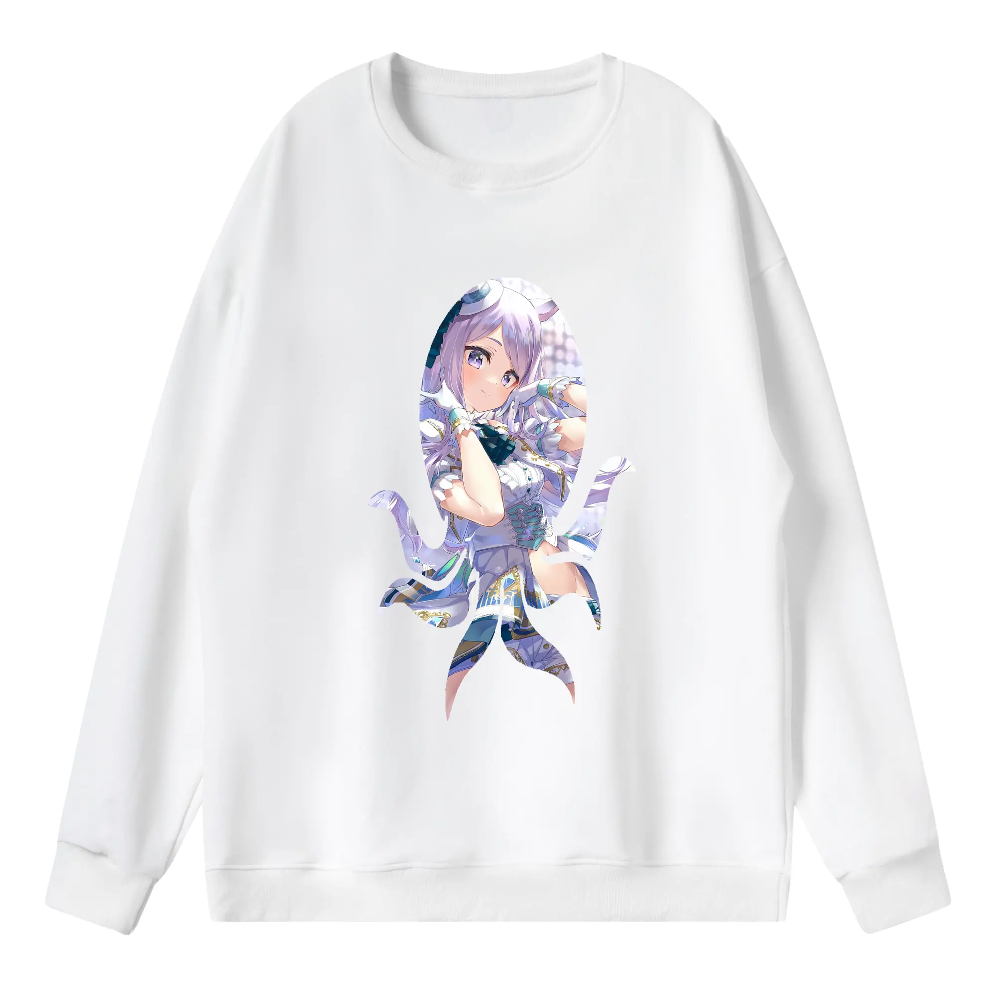 ウマ娘 プリティーダービー グッズ メジロマックイーン - 薄手 クルーネック スウェット 裏毛260g · ポリエステル 春秋向け カジュアル 男女兼用 · トレーナー デイリー スポーツ 散歩に最適