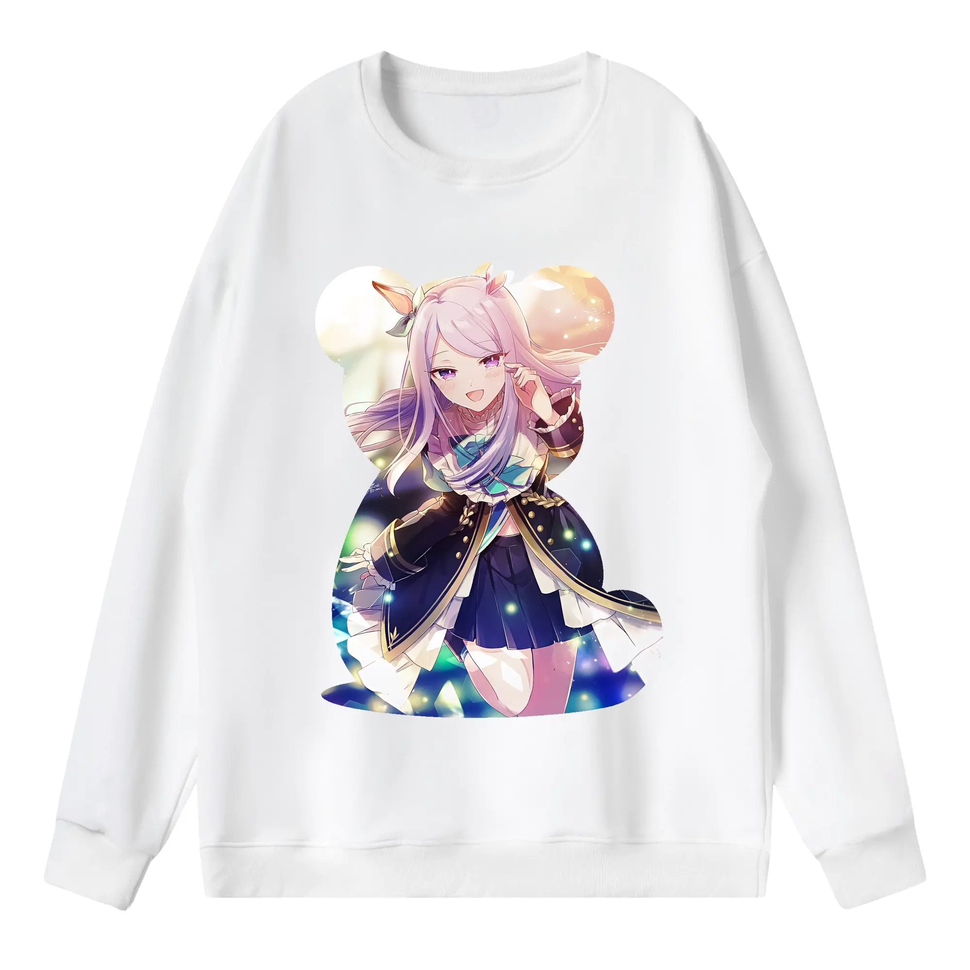 ウマ娘 プリティーダービー グッズ メジロマックイーン - 薄手 クルーネック スウェット 裏毛260g · ポリエステル 春秋向け カジュアル 男女兼用 · トレーナー デイリー スポーツ 散歩に最適