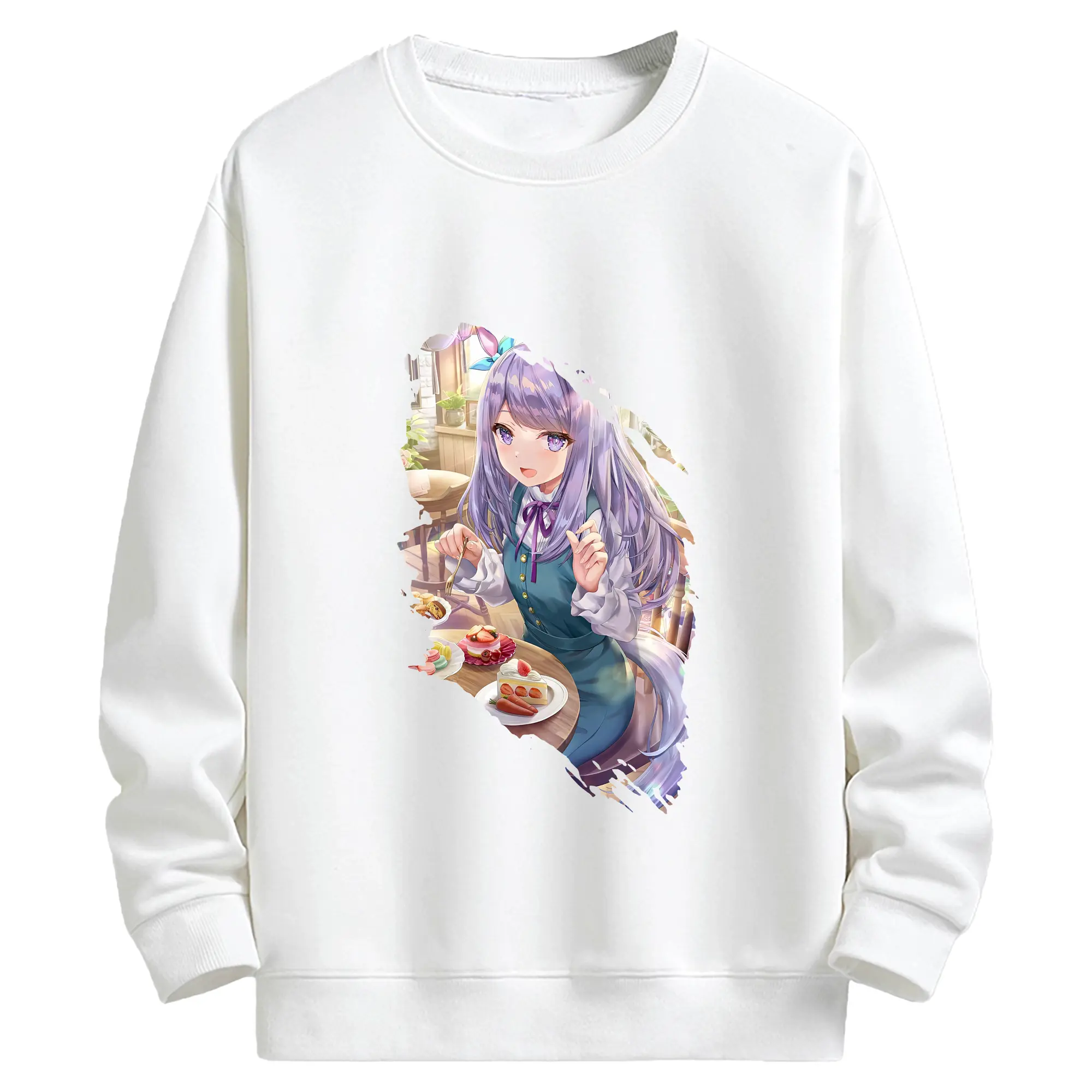 ウマ娘 プリティーダービー グッズ メジロマックイーン - キッズ クルーネックスウェットシャツ ・ フロントプリント ・ 綿80％ ポリエステル20％ ・ 快適 通学 スポーツ 日常使い お散歩用