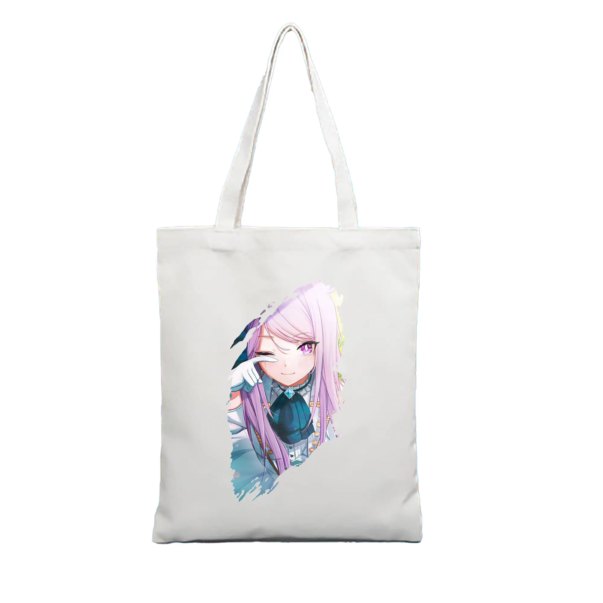 ウマ娘 プリティーダービー グッズ メジロマックイーン - 縦型キャンバス手提げバッグ（トートバッグ） ・ キャンバス素材 ・ ショッピング用 ・ 軽量 丈夫 お手入れ簡単