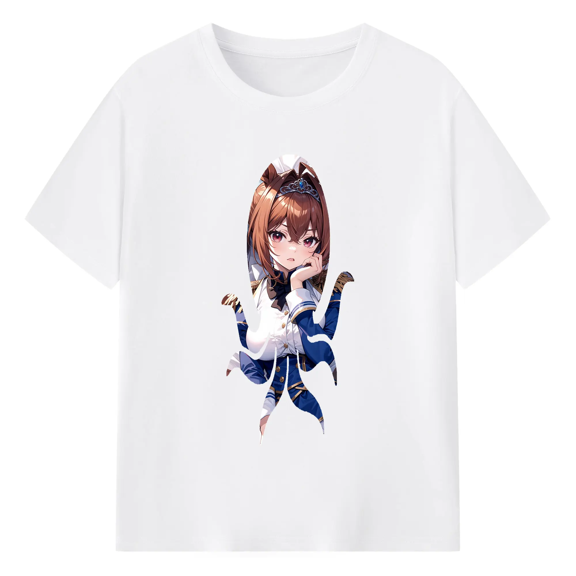 ウマ娘 プリティーダービー グッズ ダイワスカーレット - 綿100％ 半袖Tシャツ ・ フロントプリント ・ 快適 通気性 ・ 日常使い 散歩 スポーツ用