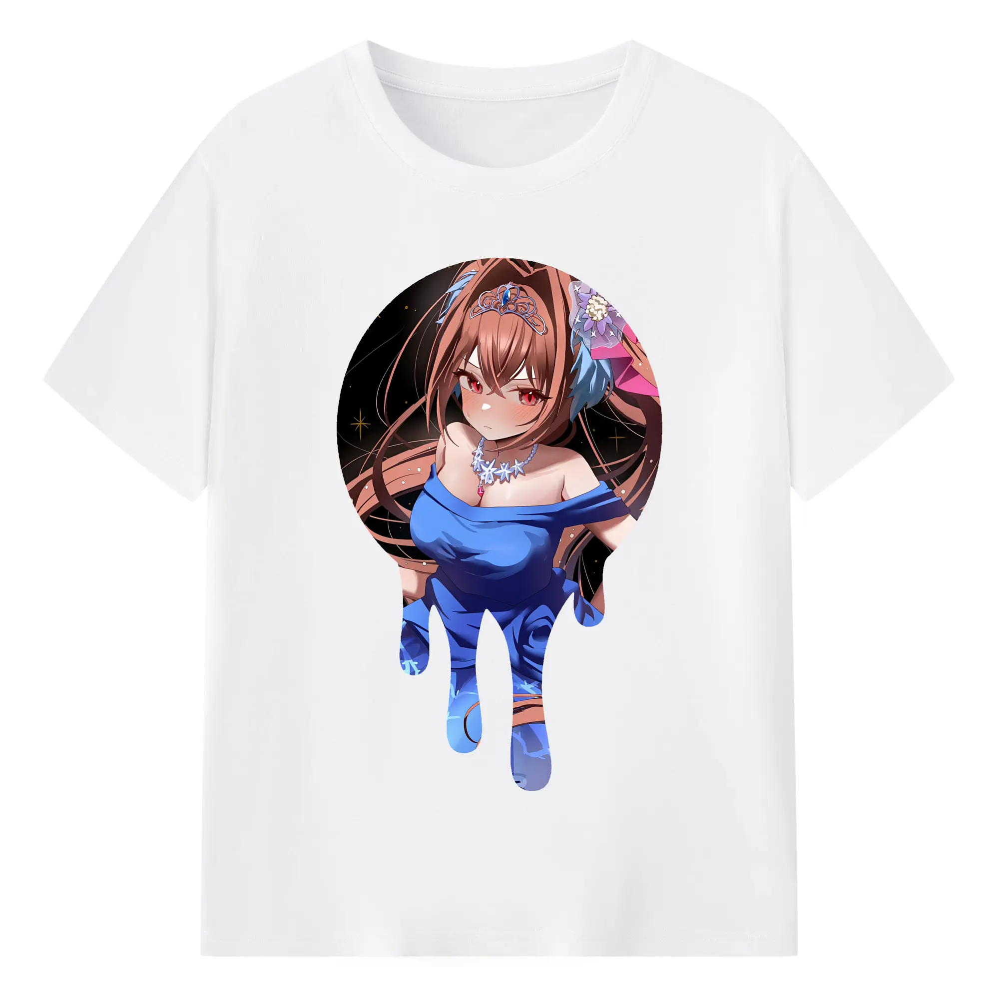 ウマ娘 プリティーダービー グッズ ダイワスカーレット - 綿100％ 半袖Tシャツ ・ フロントプリント ・ 快適 通気性 ・ 日常使い 散歩 スポーツ用